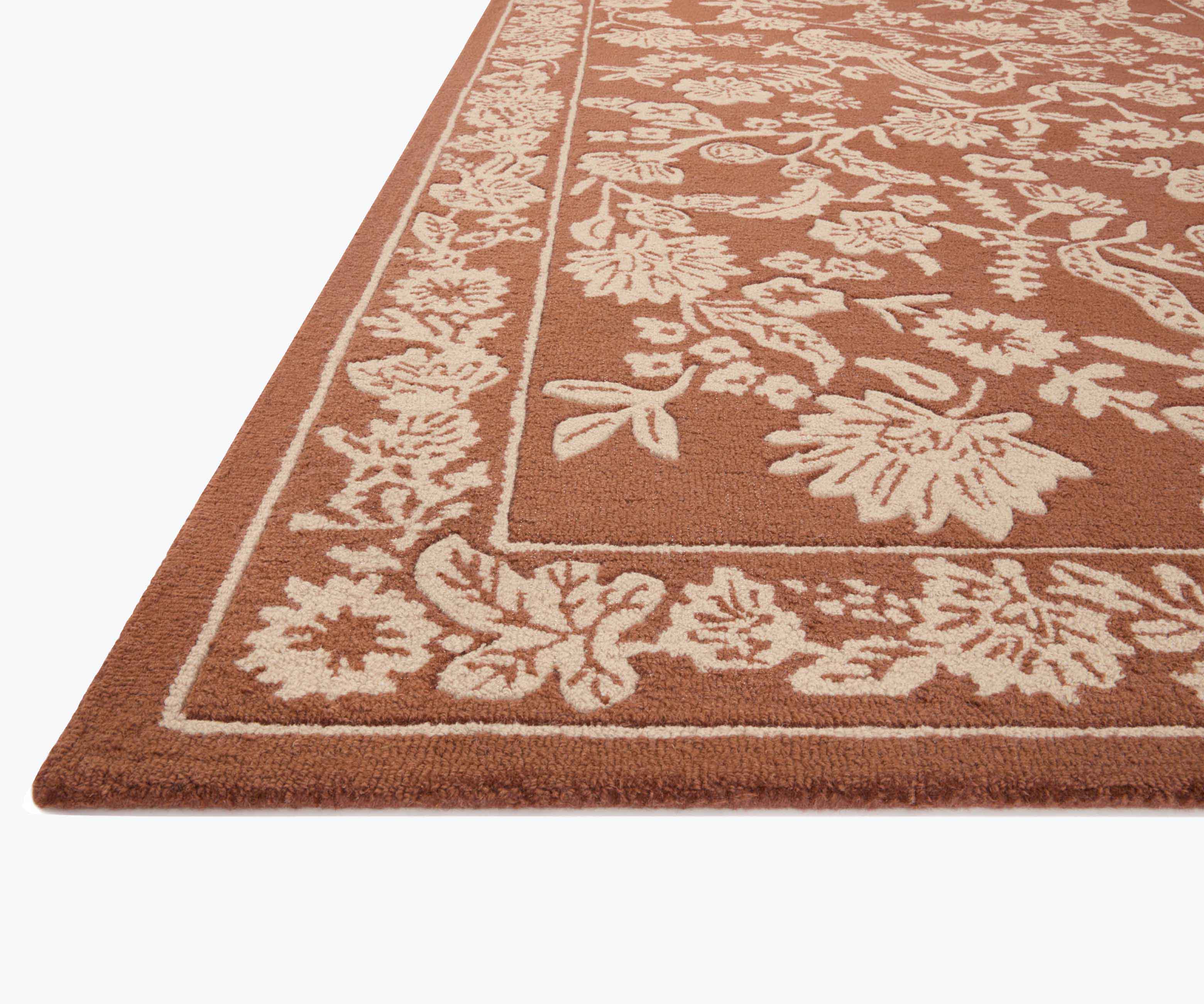 Arboretum Aviary Wool-Hooked Rug - Amber - Image 8