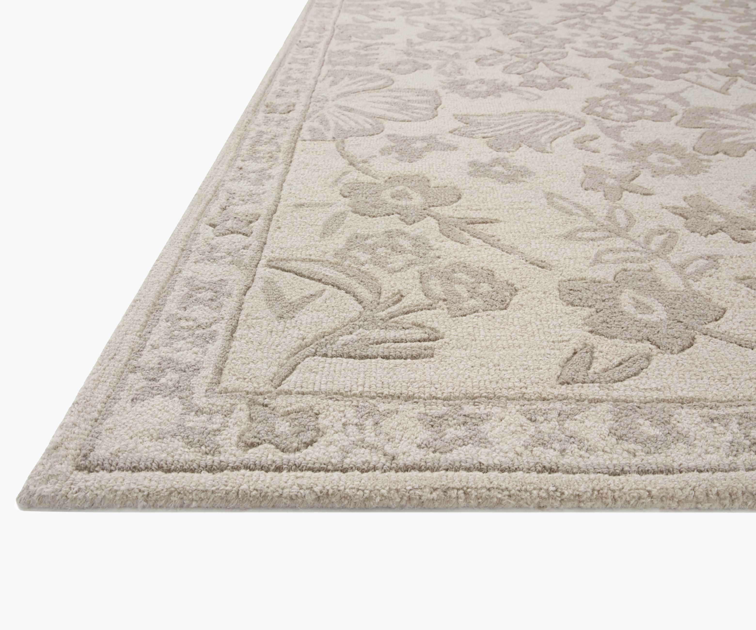 Arboretum Rose Garden Wool-Hooked Rug - Ivory - Image 14