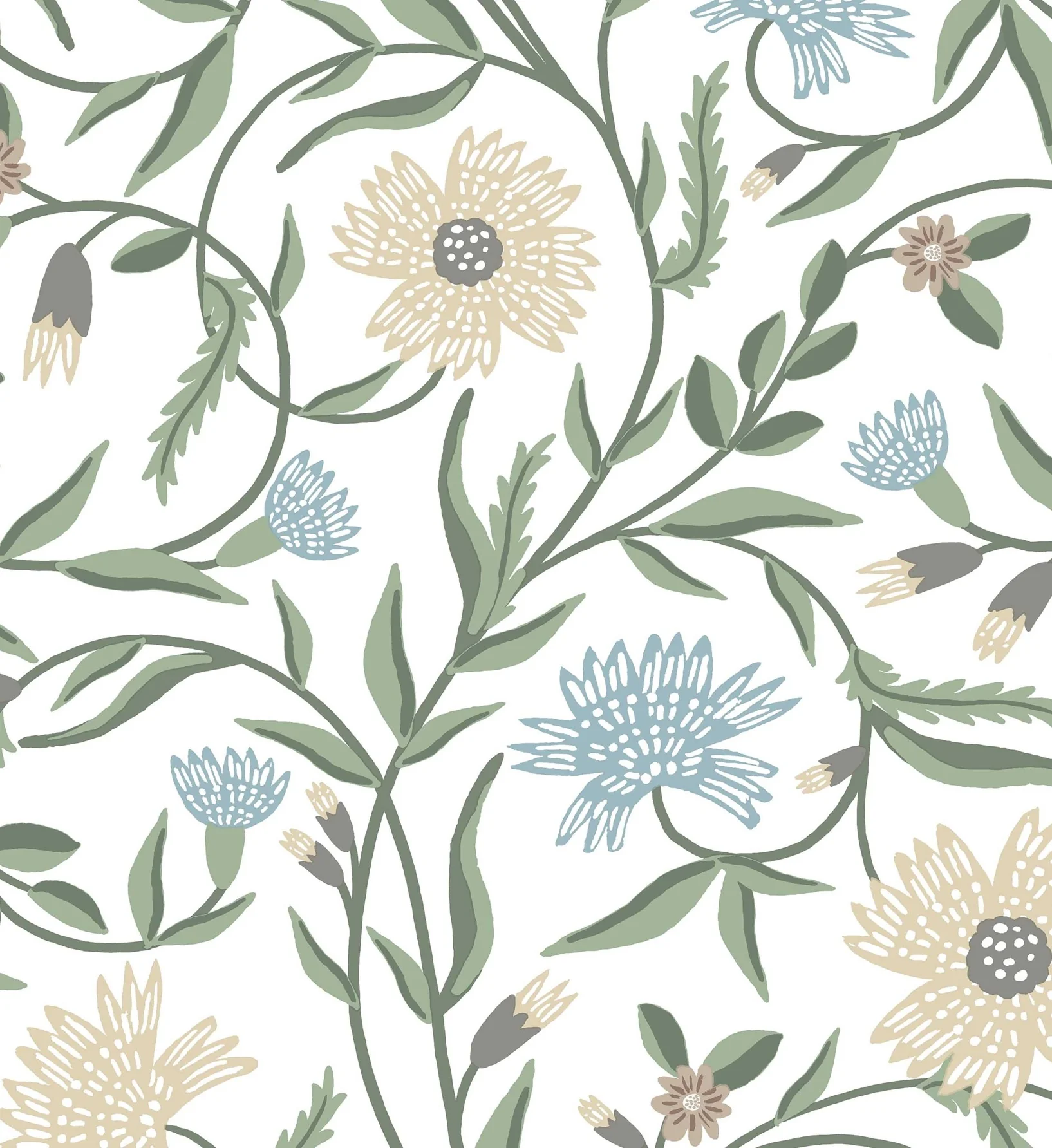 Aster Wallpaper - White - Image 2