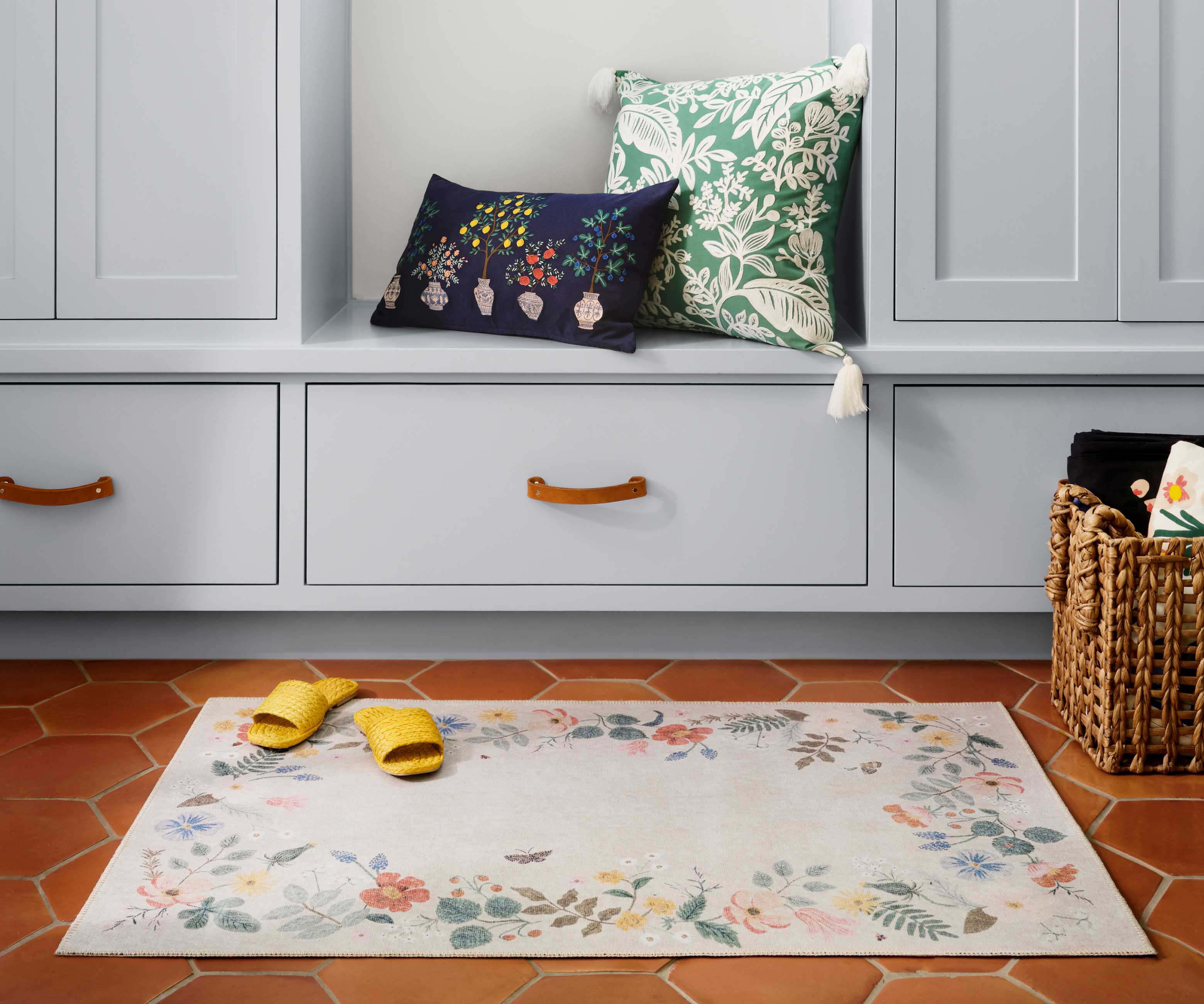 Atelier Strawberry Fields Border Non-Slip Rug - Cream - Image 3