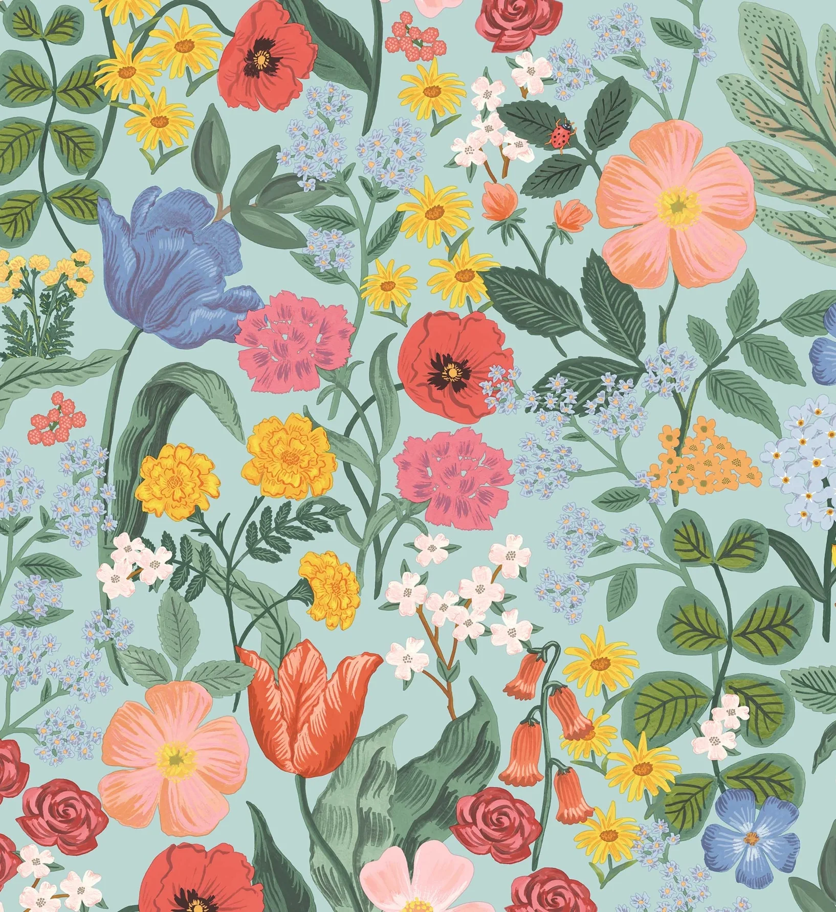 Blossom Wallpaper - Light Blue - Image 2