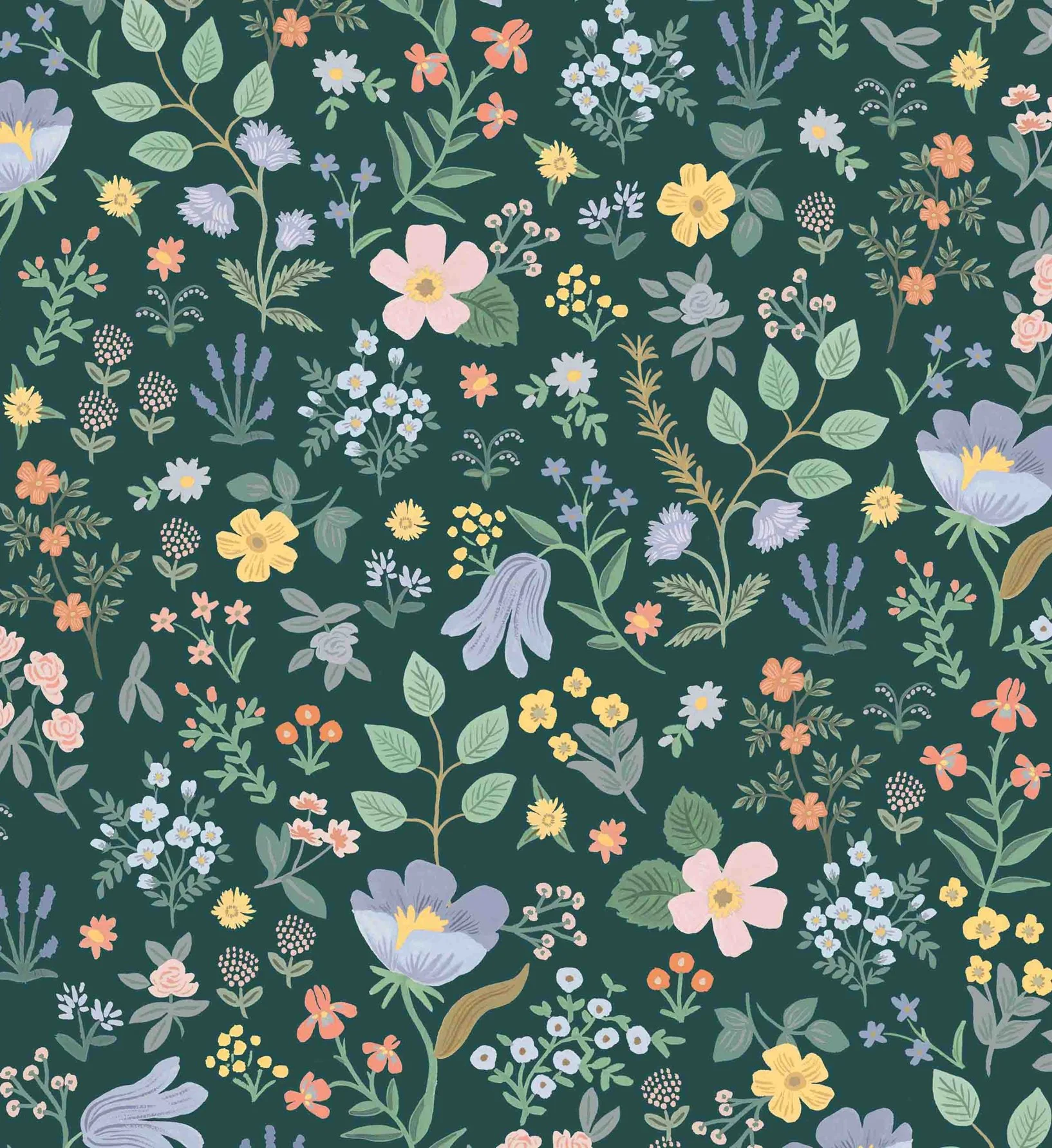 Bramble Fields Peel & Stick Wallpaper - Evergreen - Image 2