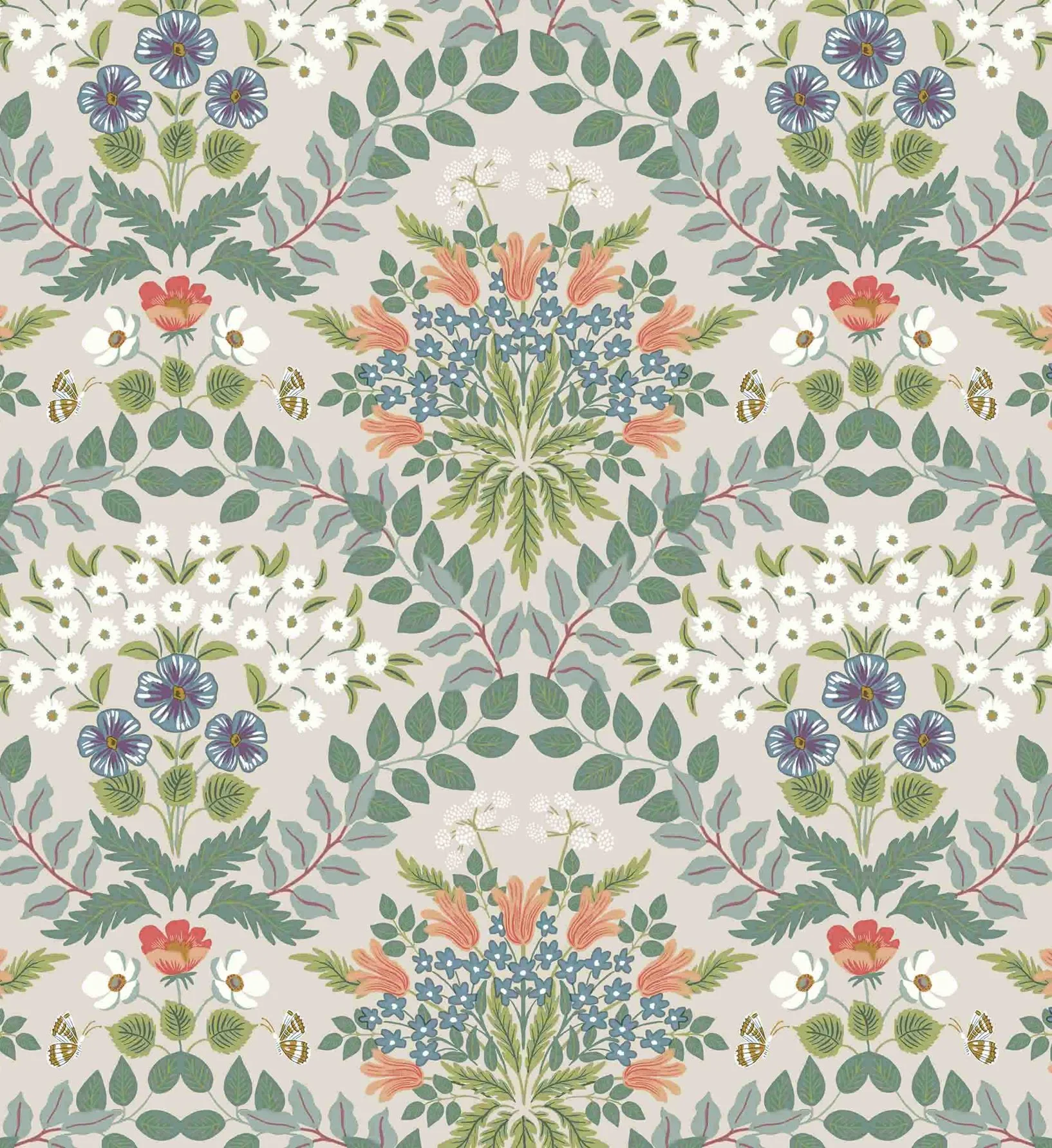 Bramble Wallpaper - Cream - Image 2
