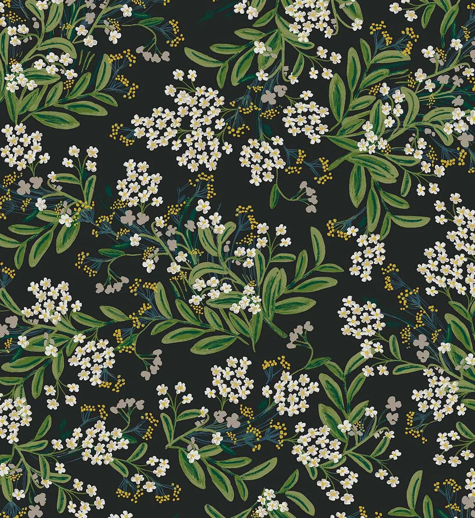Cornflower Wallpaper - Black - Image 2