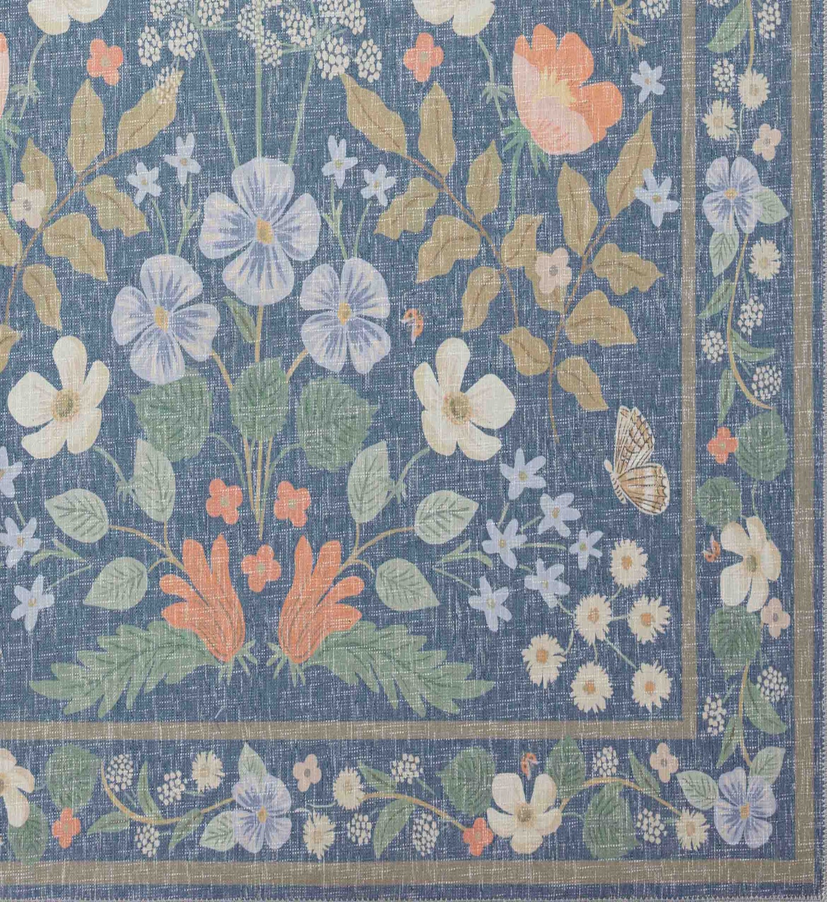 Cotswolds Willow Power Loomed Rug - Indigo - Image 3