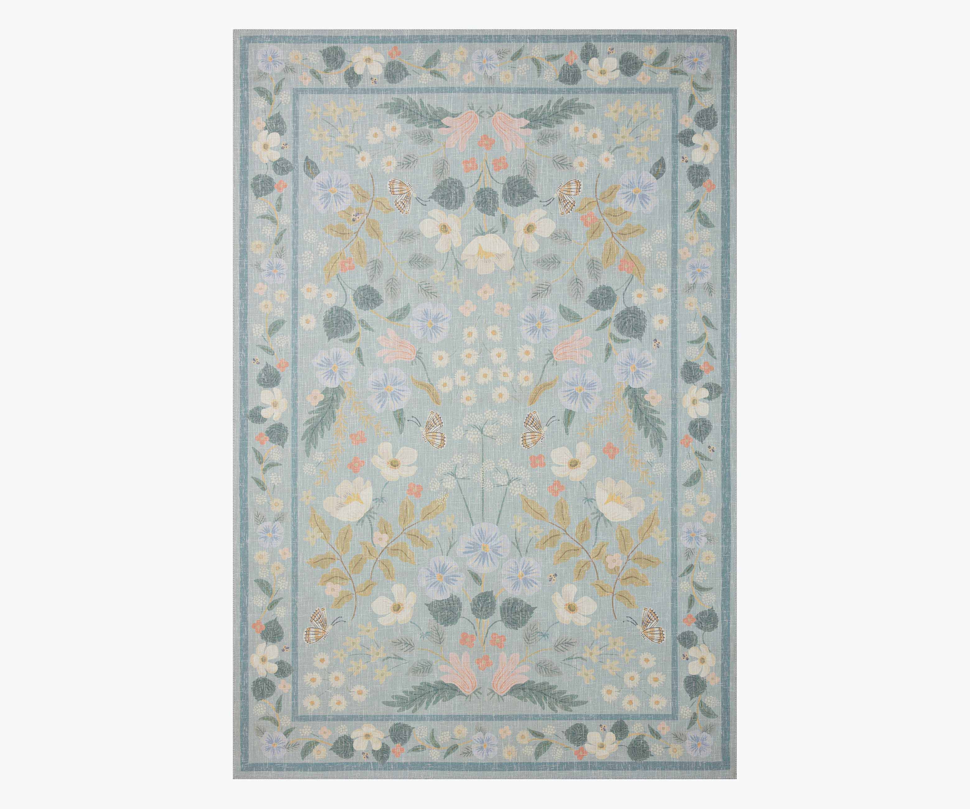 Cotswolds Willow Power Loomed Rug - Sky - Image 7
