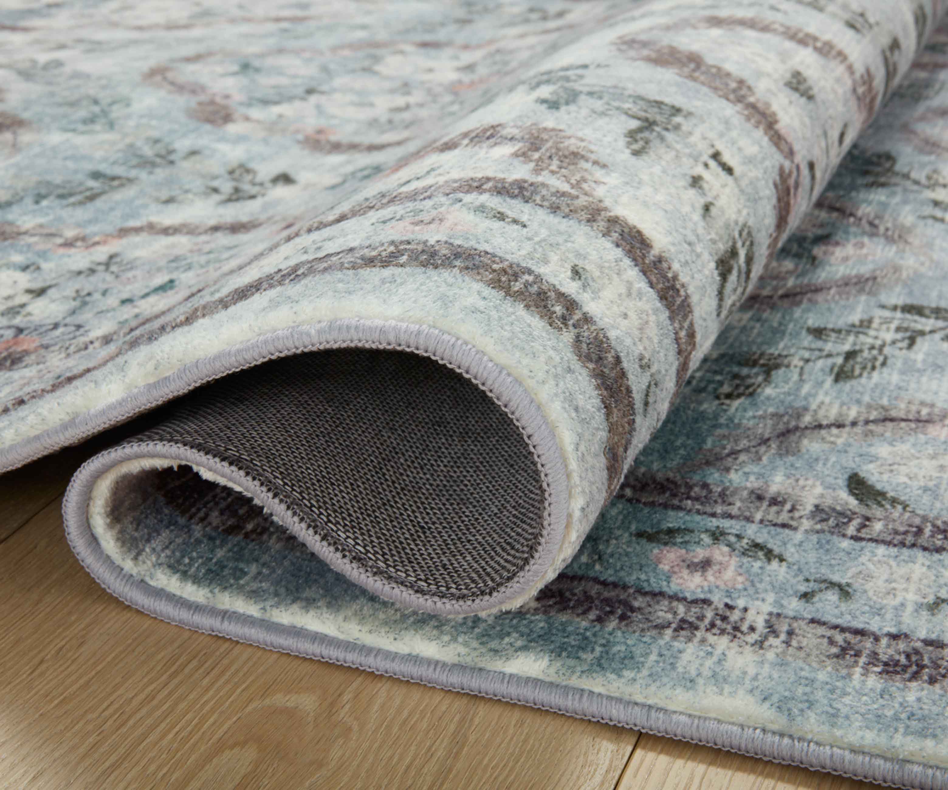 Courtyard Chateau Printed Rug - Blue - Image 5