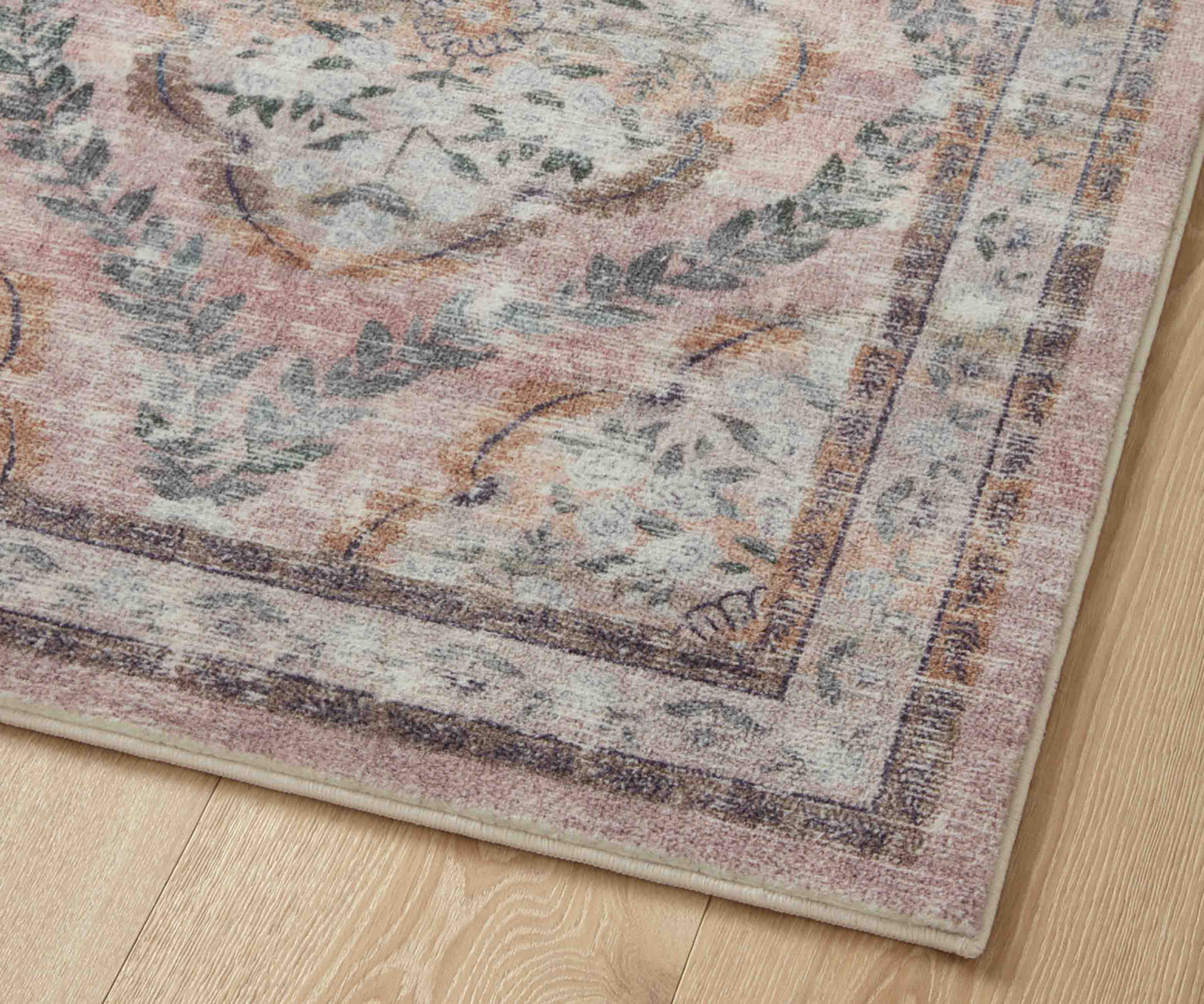 Courtyard Chateau Printed Rug - Blush - Image 7