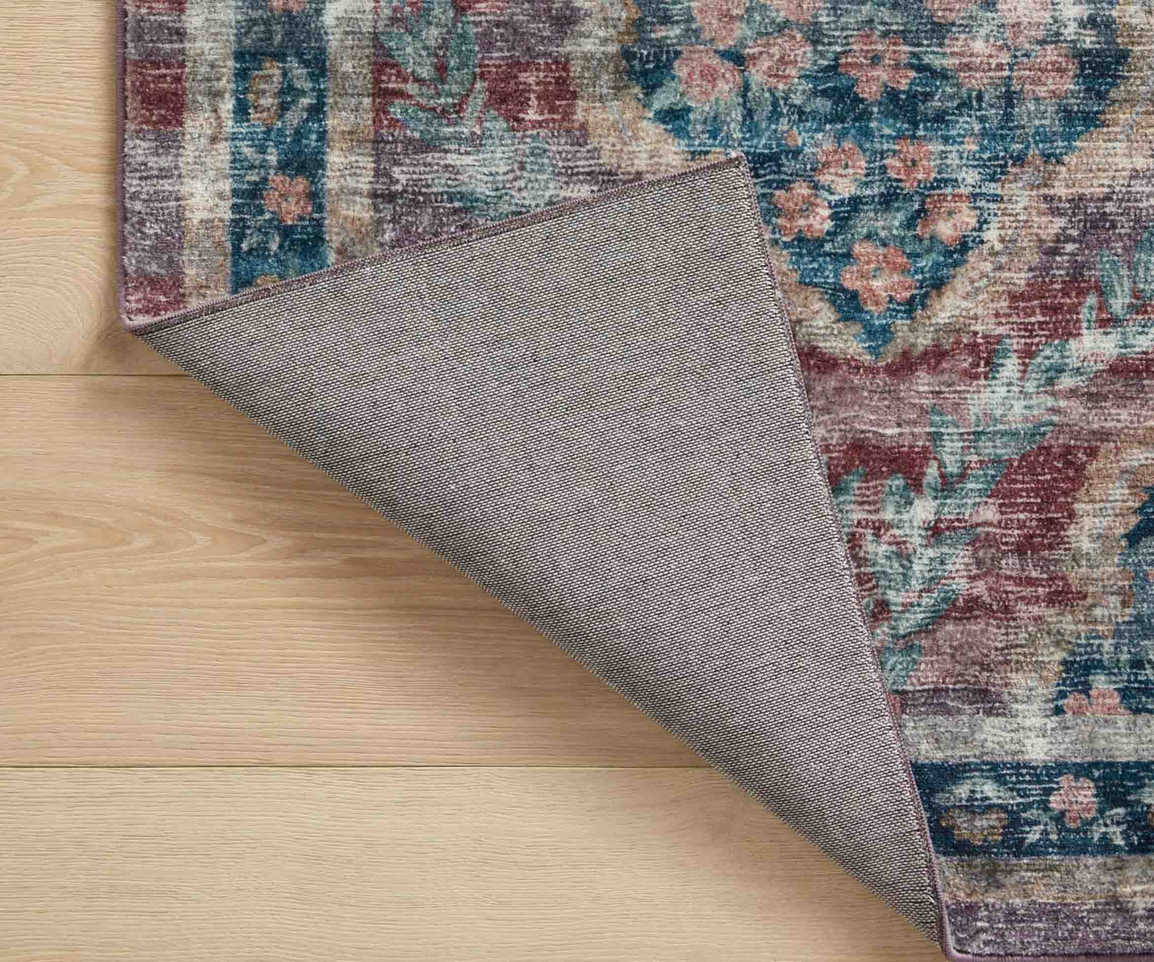 Courtyard Chateau Printed Rug - Red - Image 7
