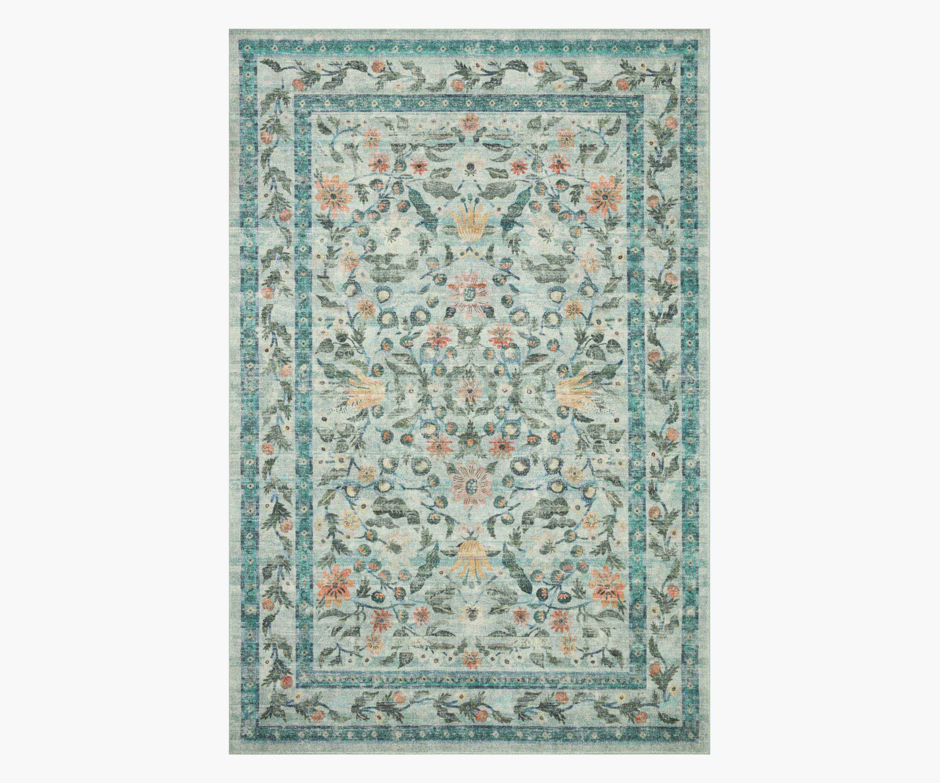 Courtyard Eve Printed Rug - Sage - Image 15