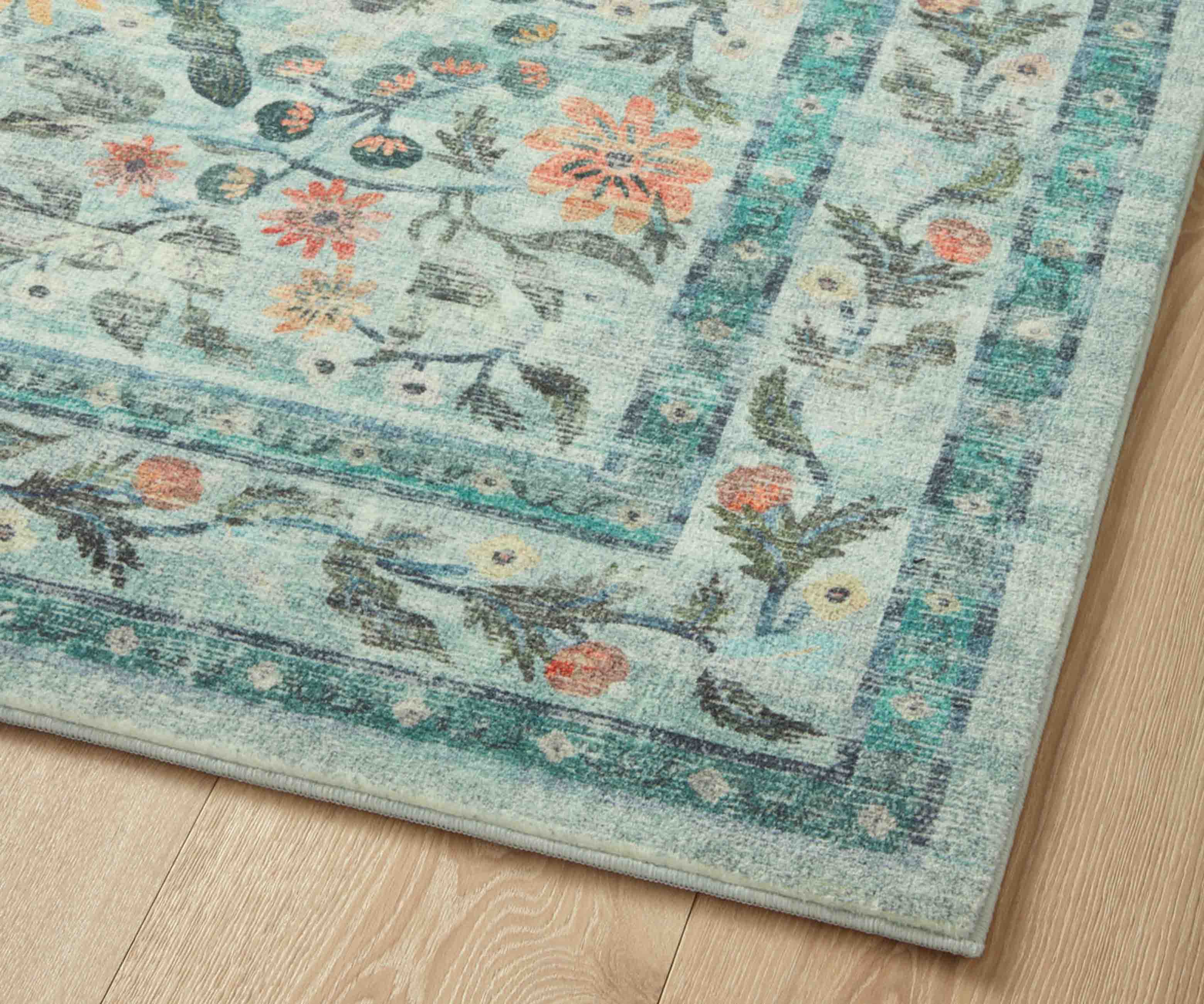 Courtyard Eve Printed Rug - Sage - Image 7