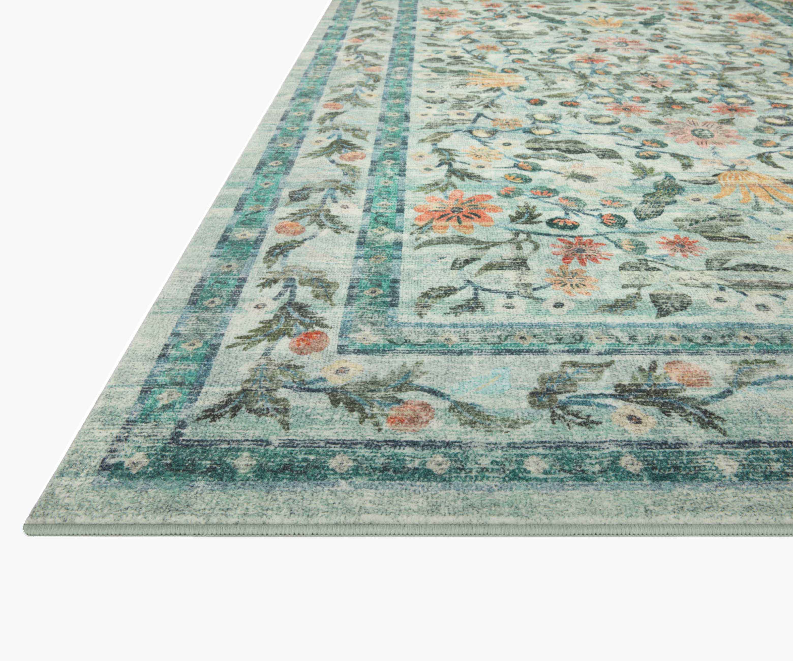 Courtyard Eve Printed Rug - Sage - Image 9
