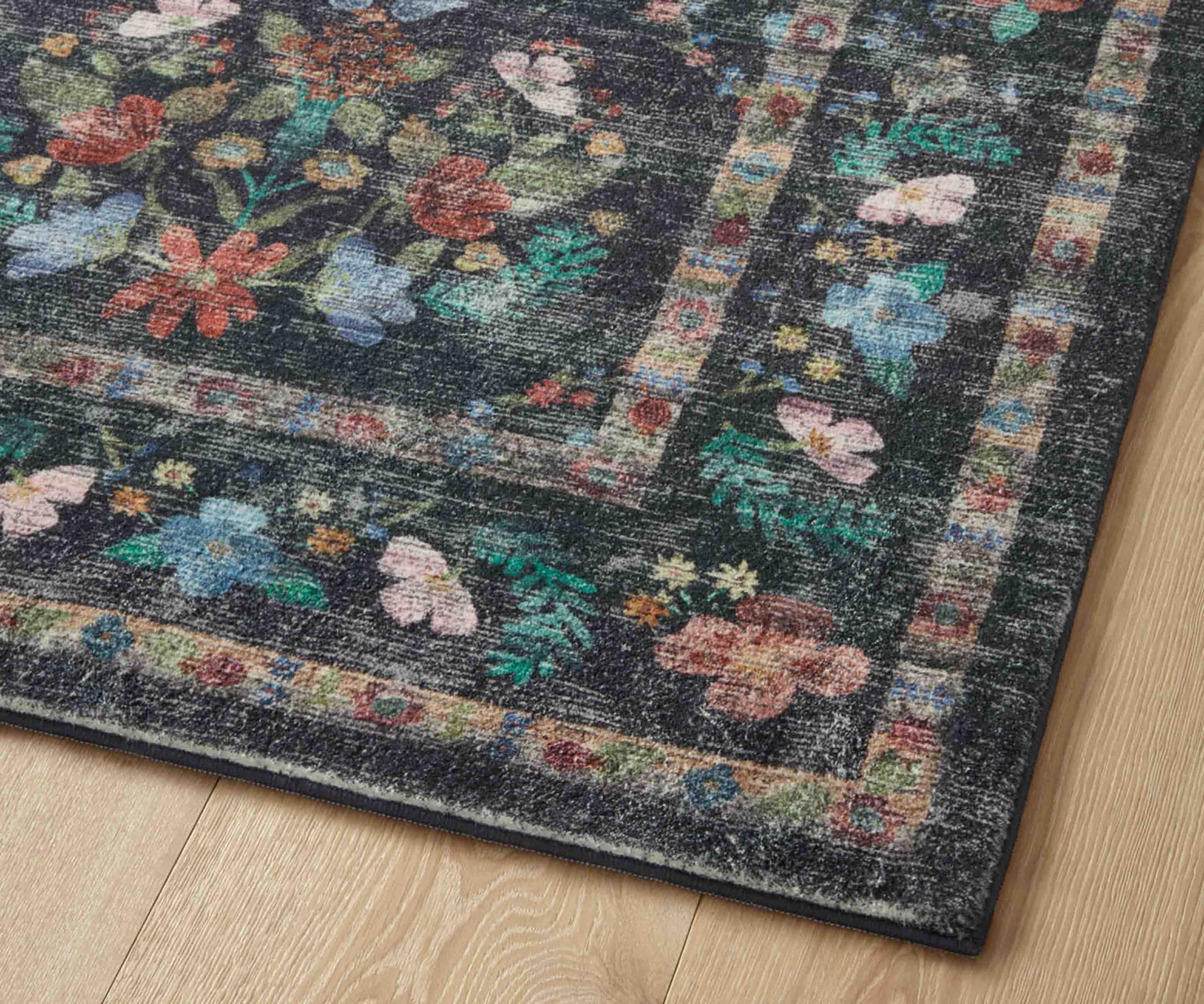 Courtyard Seville Printed Rug - Charcoal - Image 7