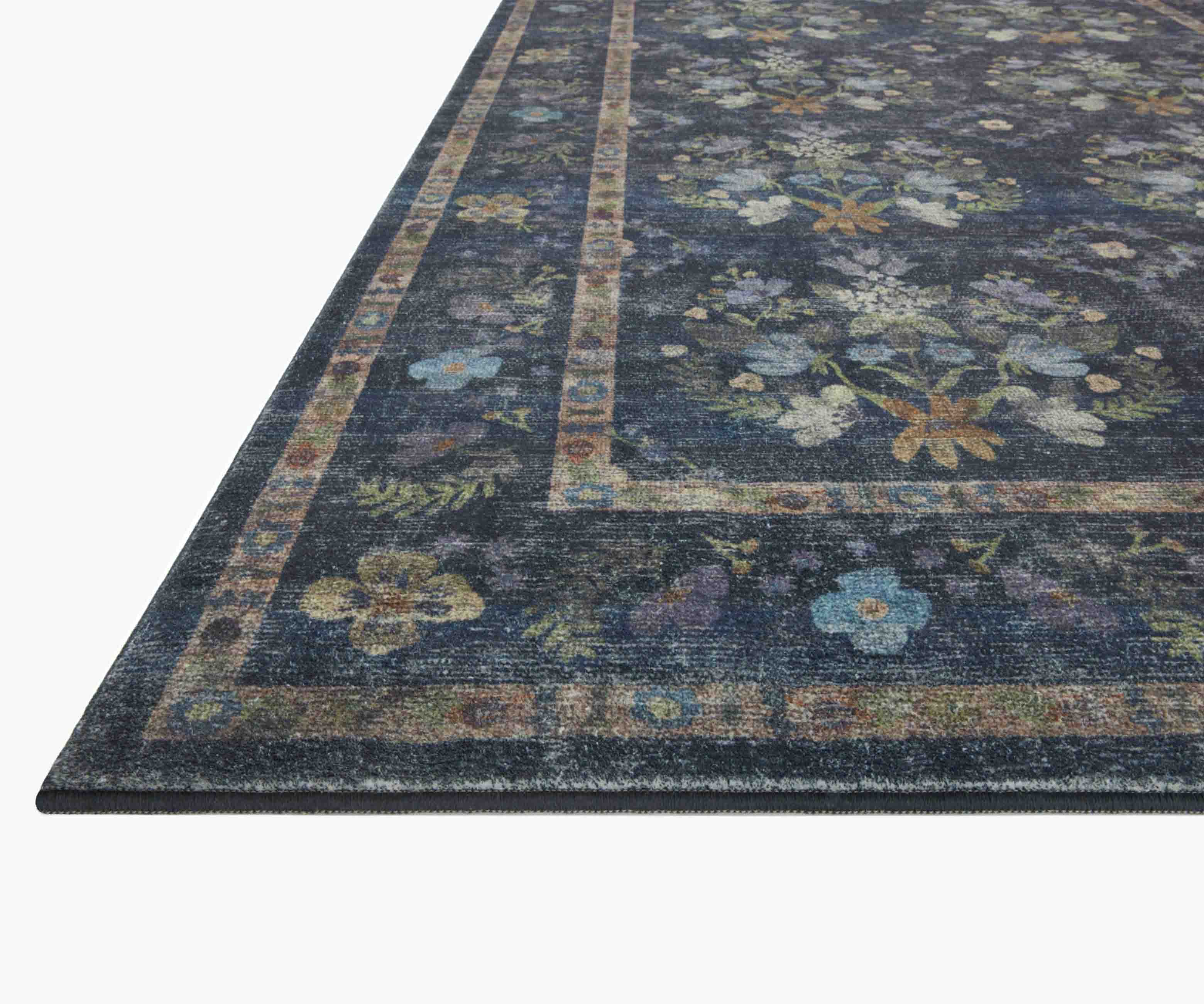 Courtyard Seville Printed Rug - Navy - Image 2