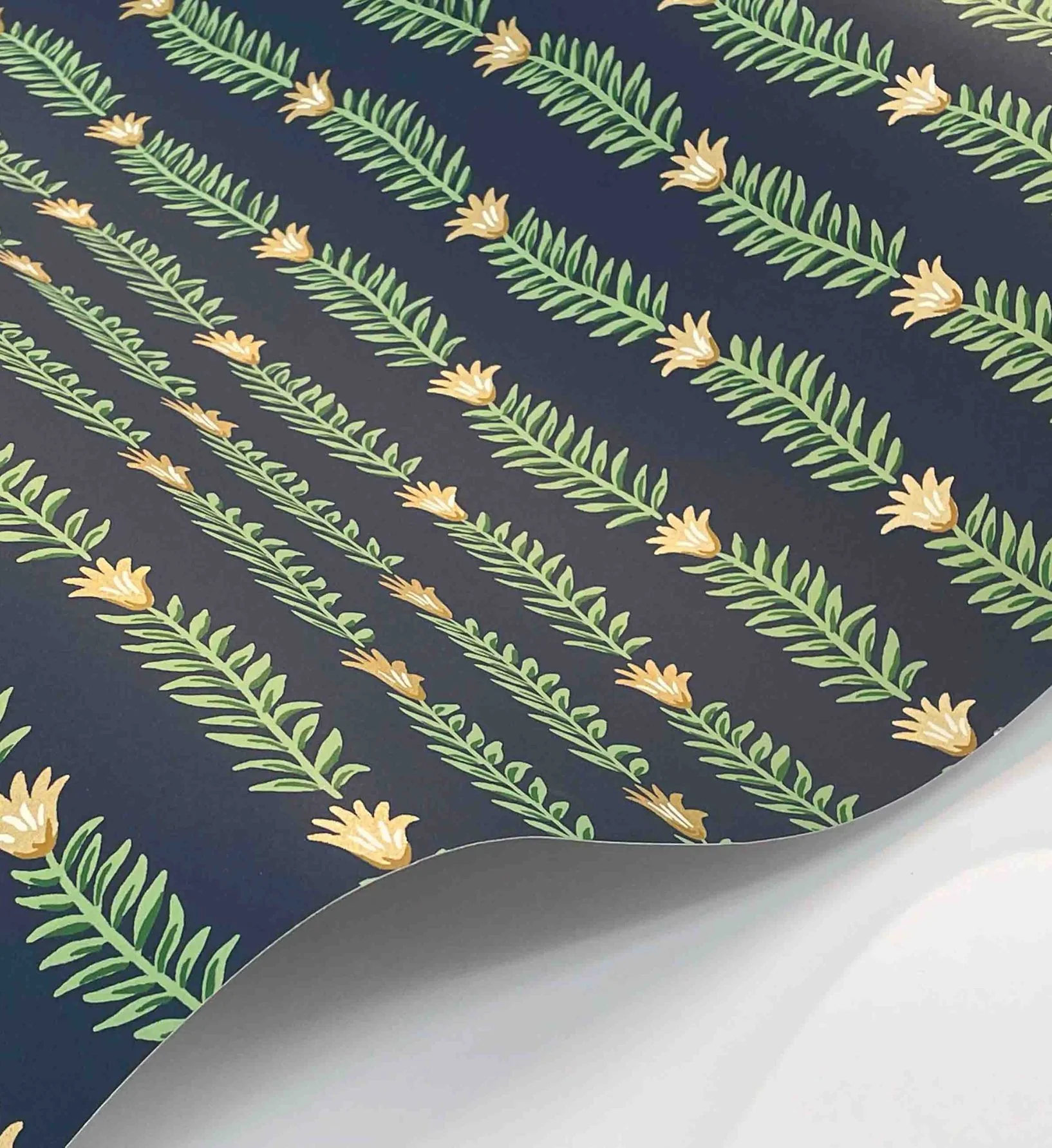 Eden Wallpaper - Navy - Image 3