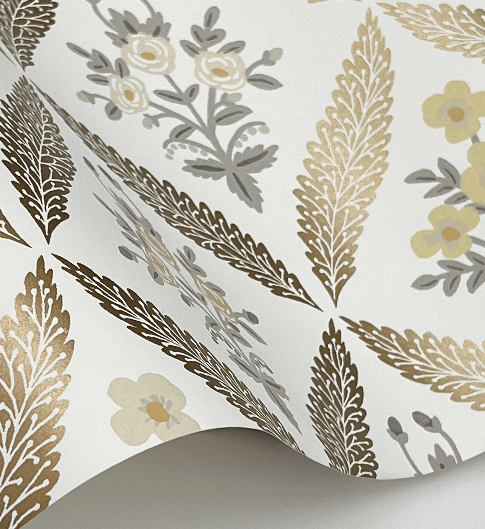 Estee Garden Wallpaper - Gold Multi - Image 3