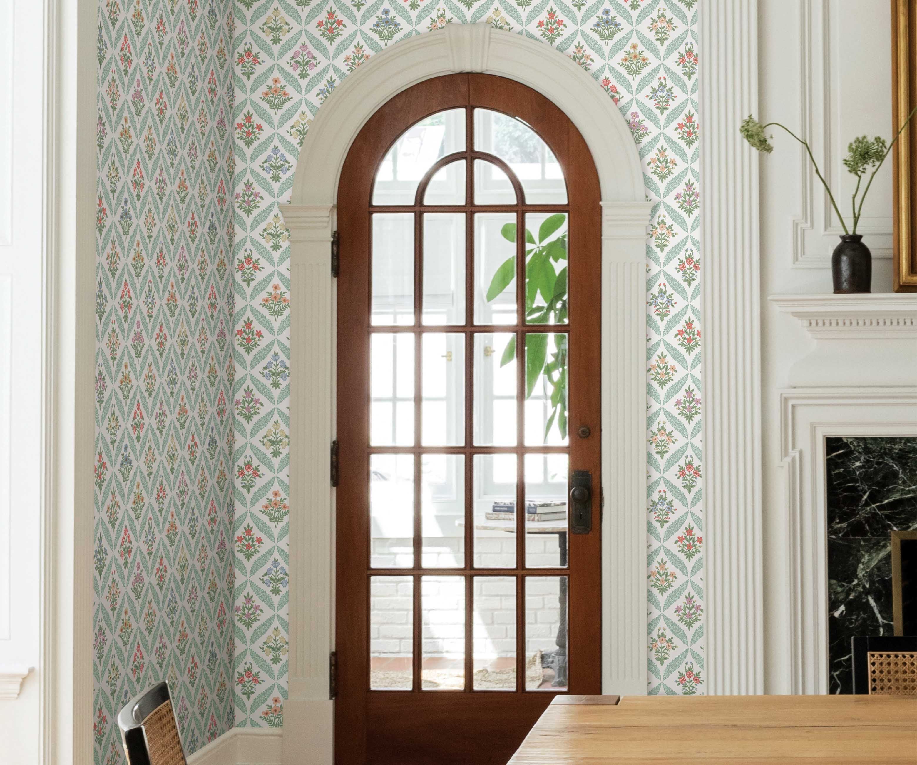 Estee Garden Wallpaper Sample - Pastel Multi - Image 3