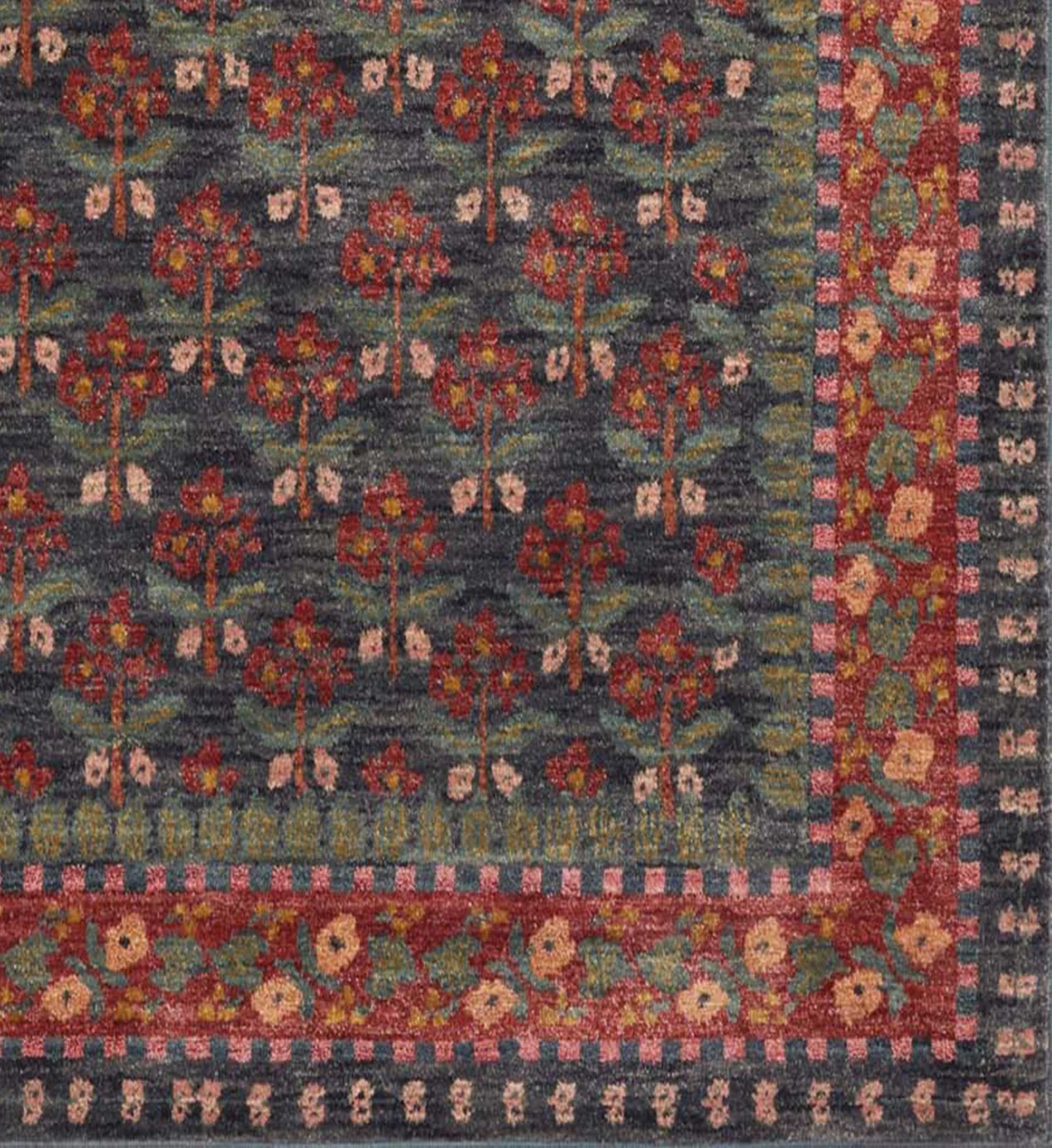 Fiore Forte Power-Loomed Rug - Navy - Image 3