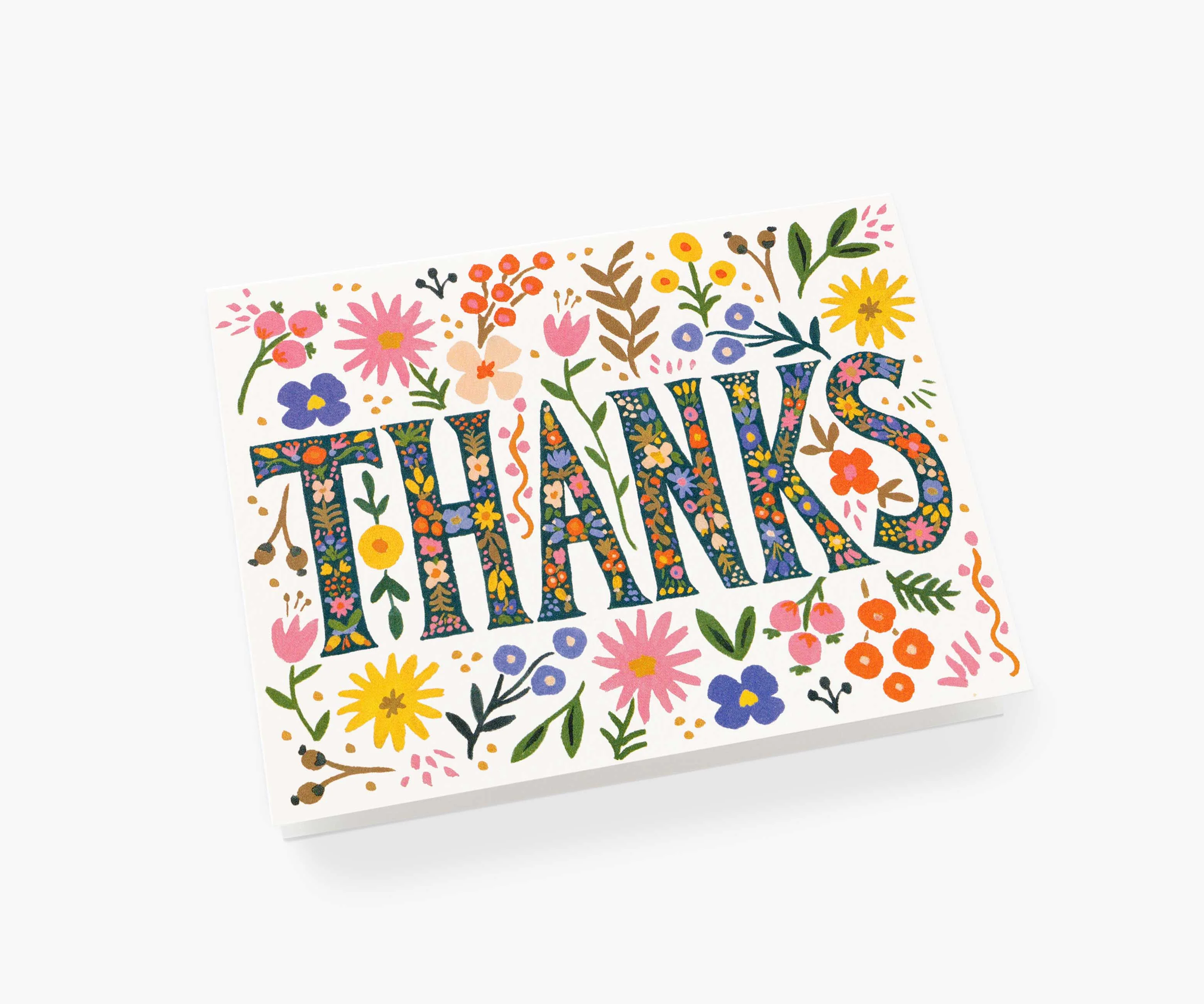 Floral Thanks Greeting Card - Image 2