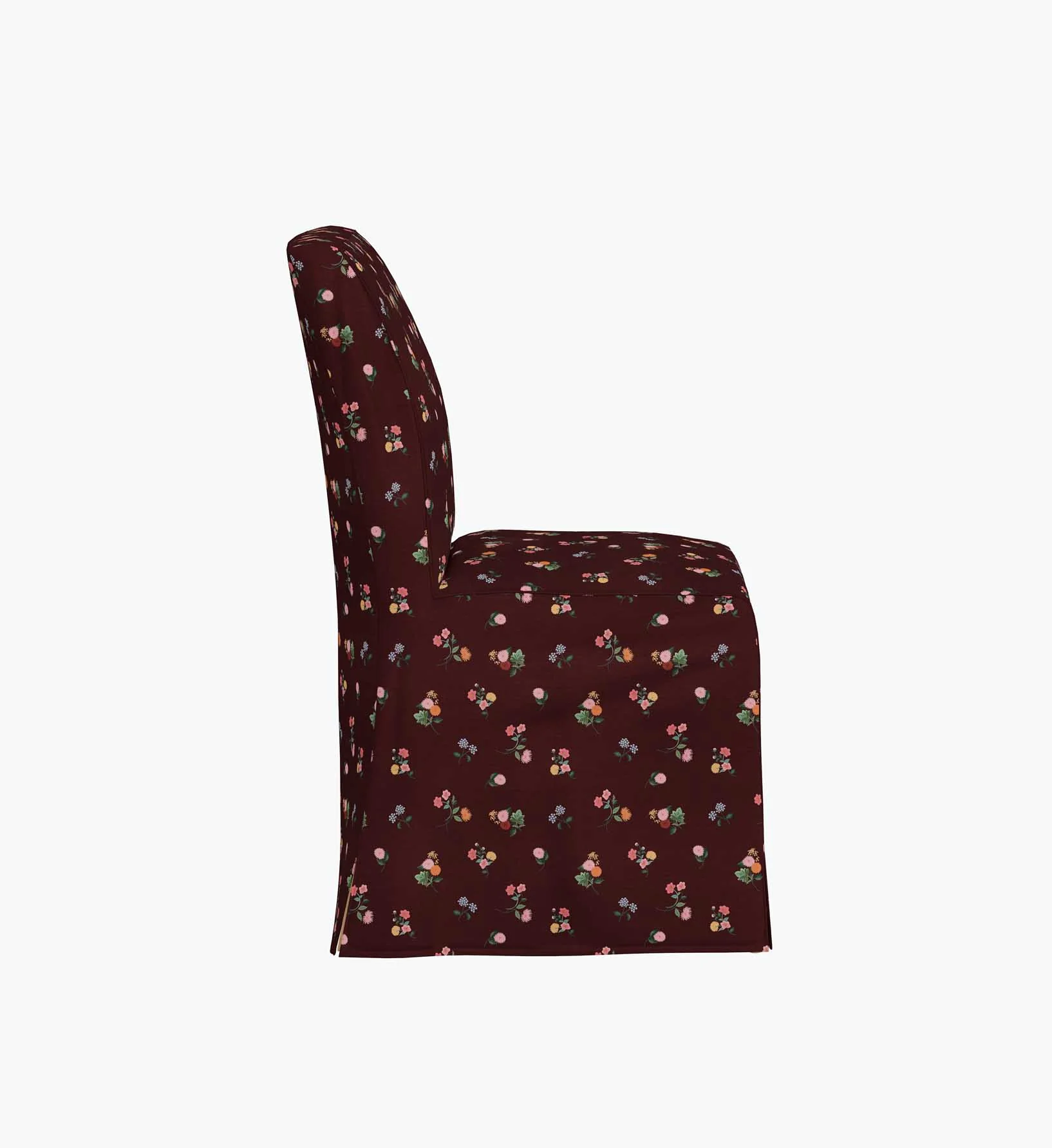 Frances Slipcover - Ditsy Dahlia Burgundy - Image 4