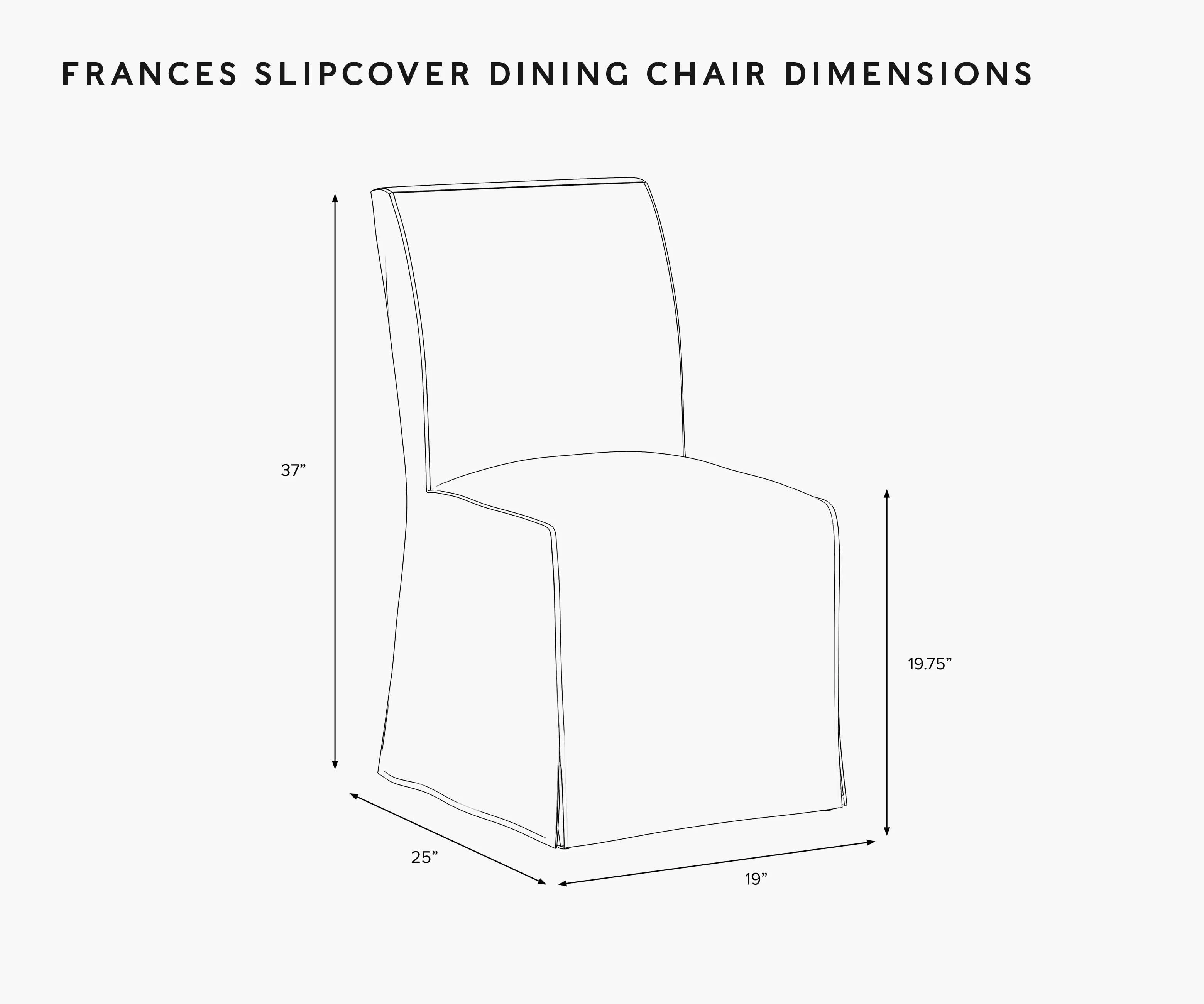 Frances Slipcover Dining Chair - Strawberry Fields - Image 6