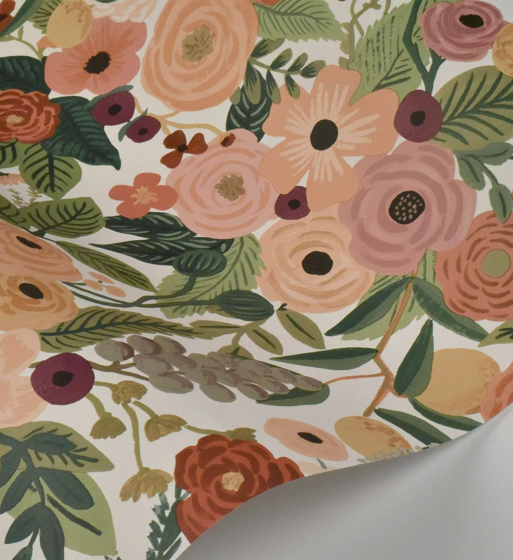 Garden Party Wallpaper - Burgundy Multi - Image 4