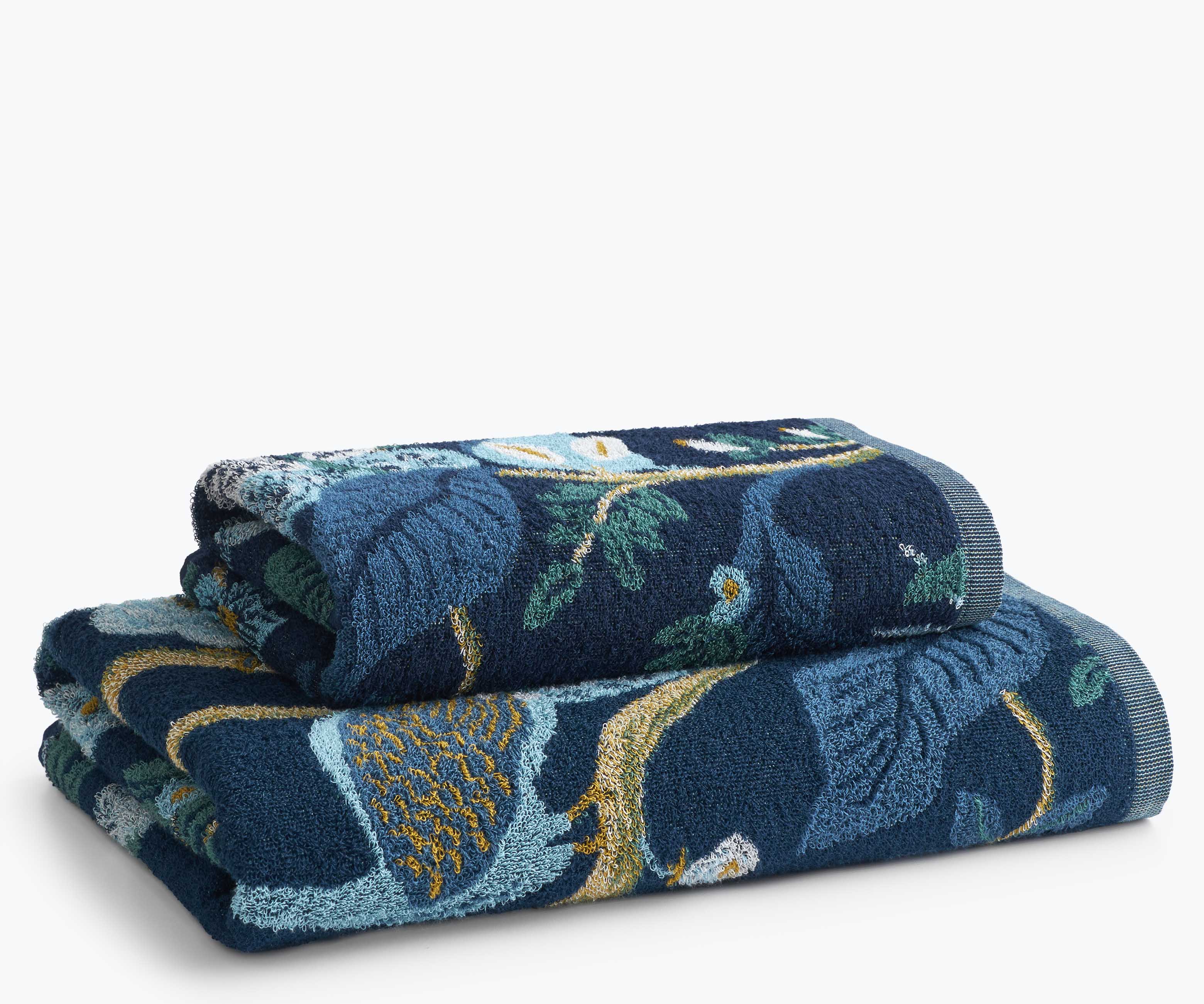 Jacquard Hand Towel - Peacock - Image 3