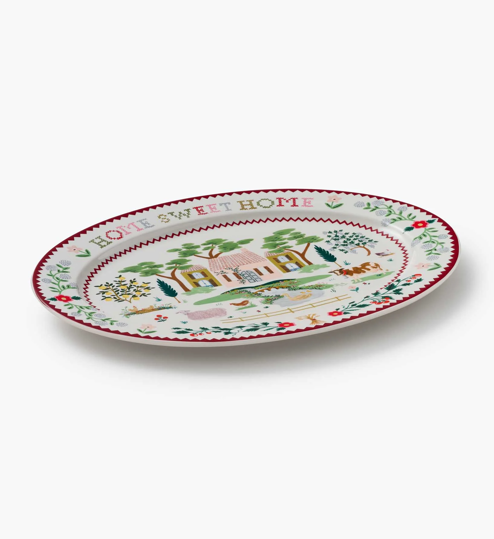 Large Porcelain Serving Platter - Home Sweet Home - Image 4