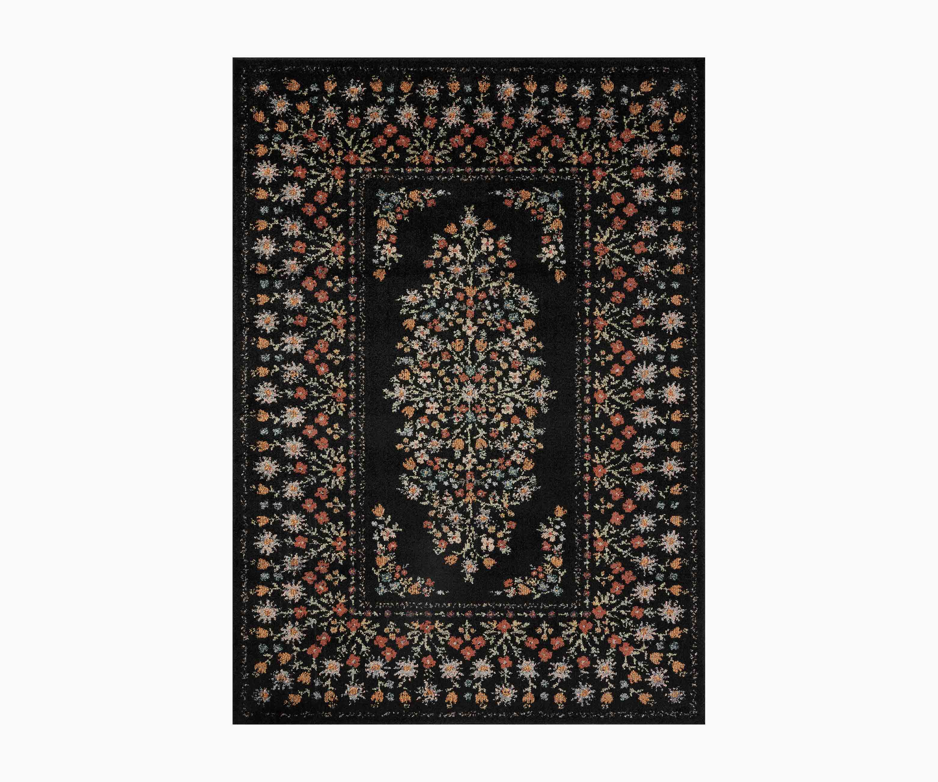 Laurel Eleanor Power Loomed Rug - Black - Image 11