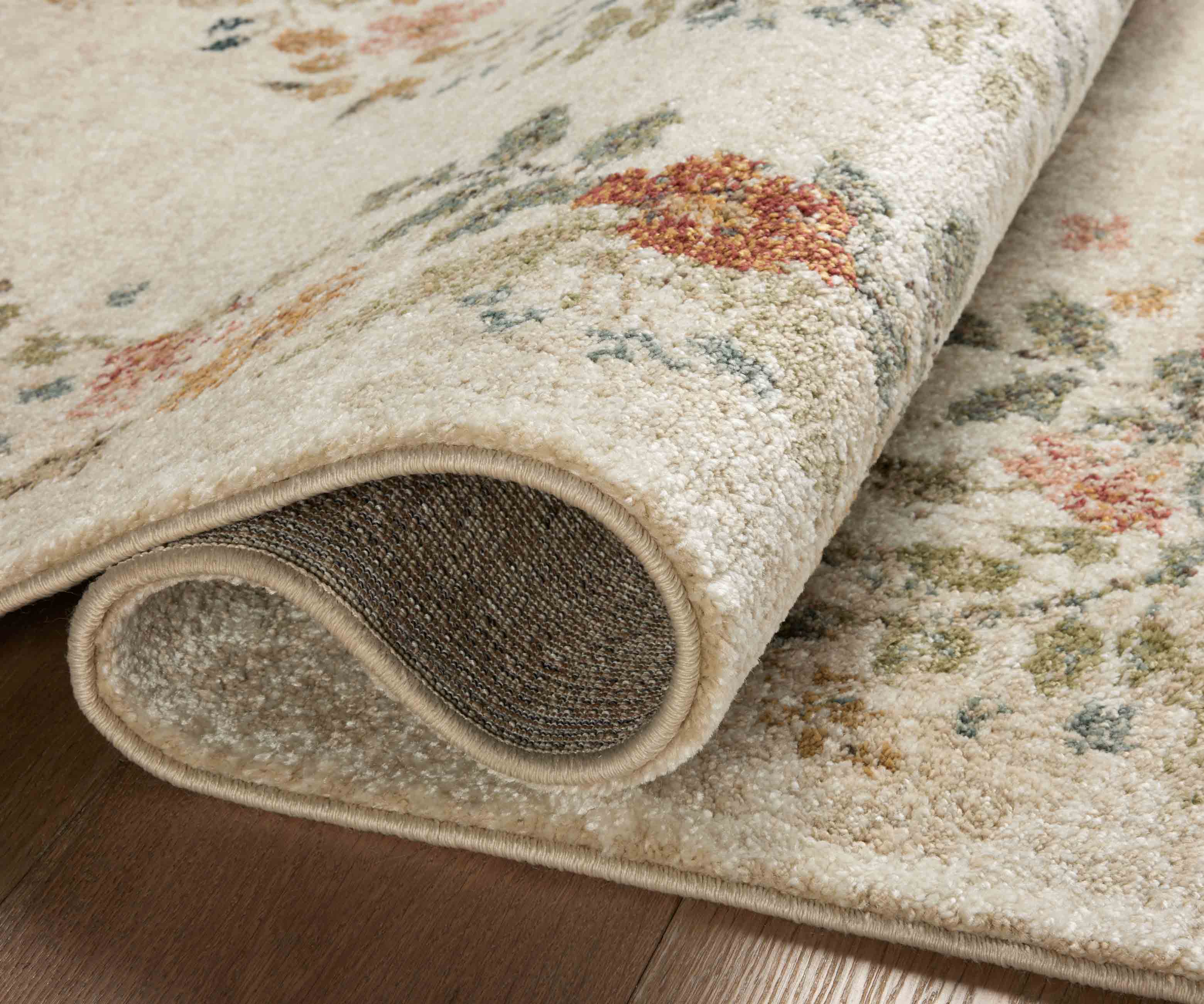 Laurel Strawberry Fields Medallion Power Loomed Rug - Cream - Image 5