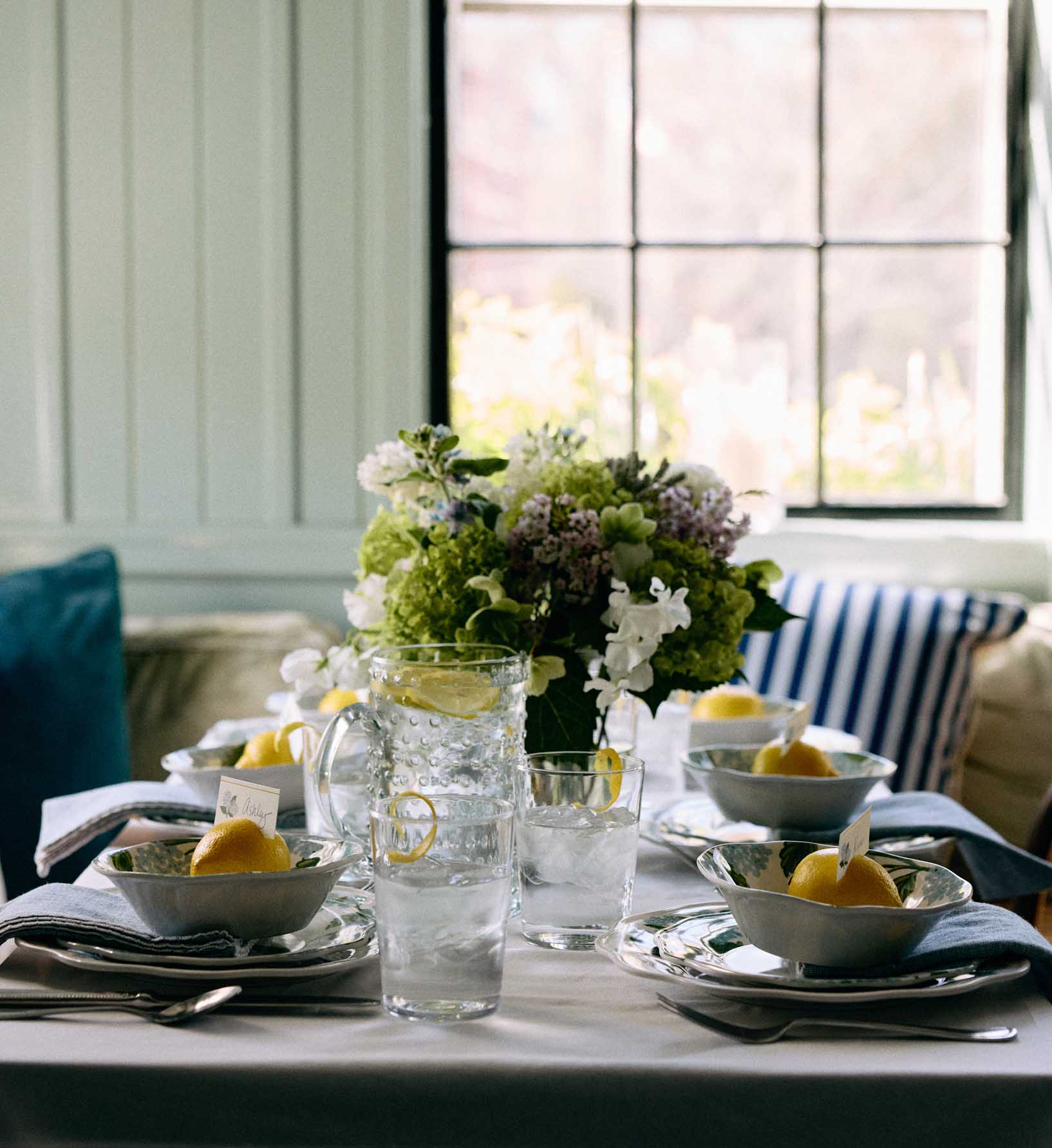 Melamine Assorted Dessert Plates - Hydrangea - Image 3