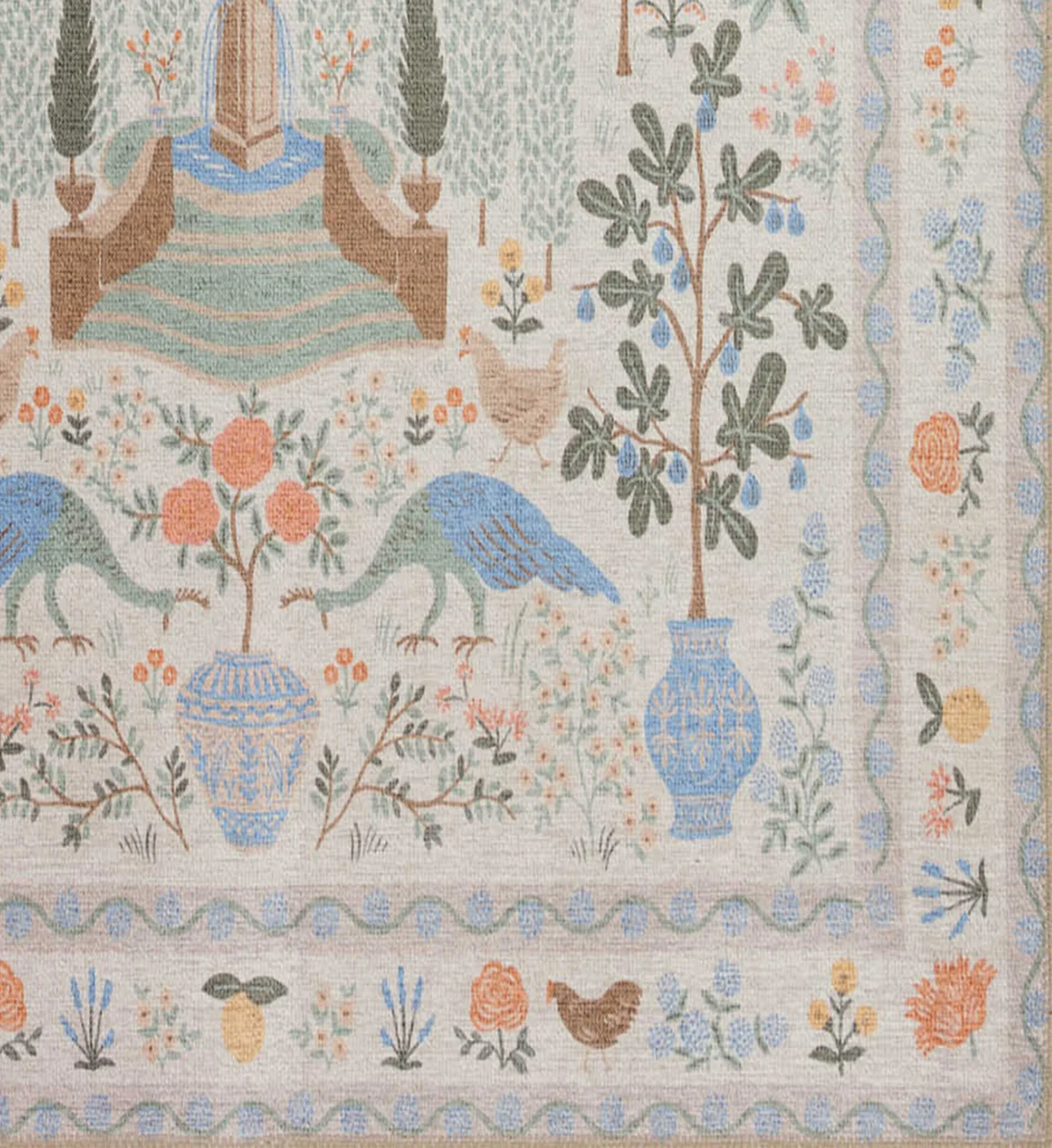 Menagerie Camont Printed Rug - Cream - Image 3