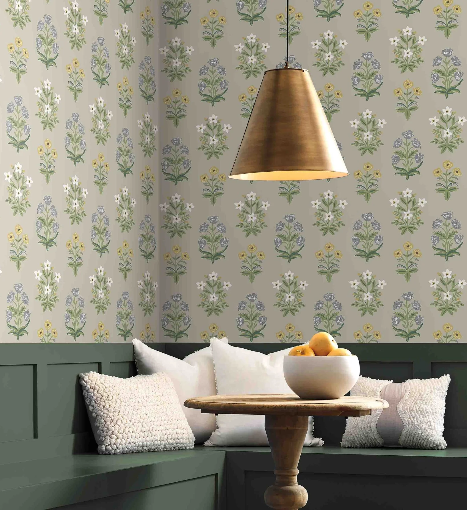 Mughal Rose Wallpaper - Linen - Image 4