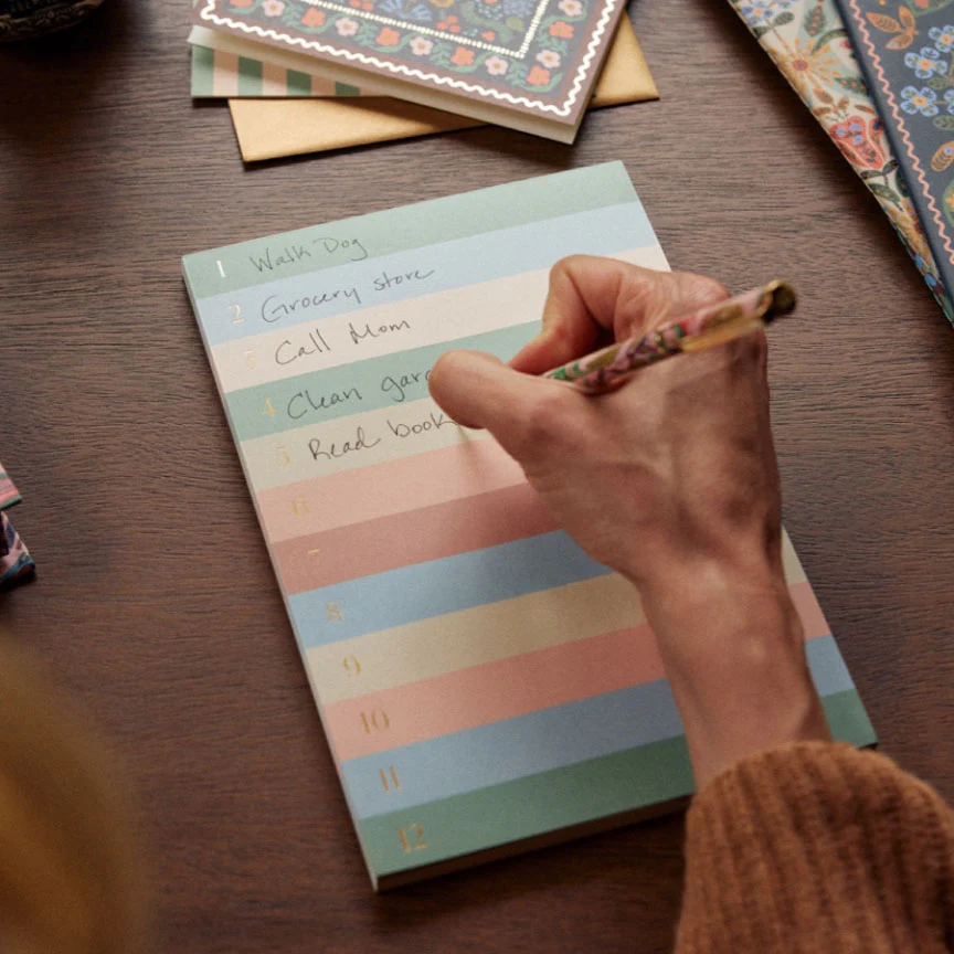 Large Memo Notepad - Muted Numbered Colorblock - Image 3
