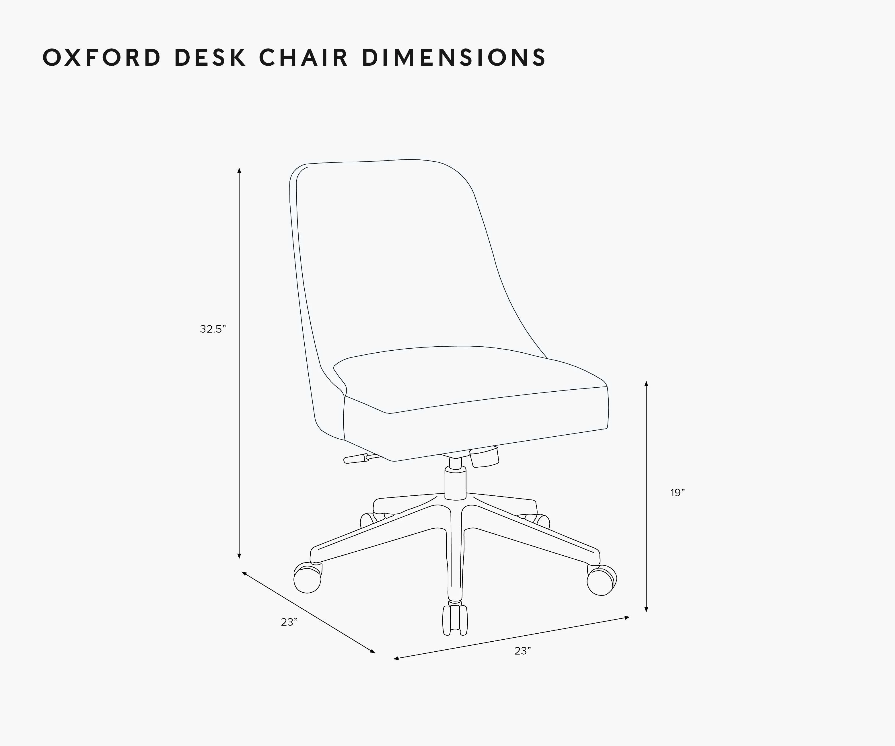 Oxford Desk Chair - Garden Party Blue - Image 14