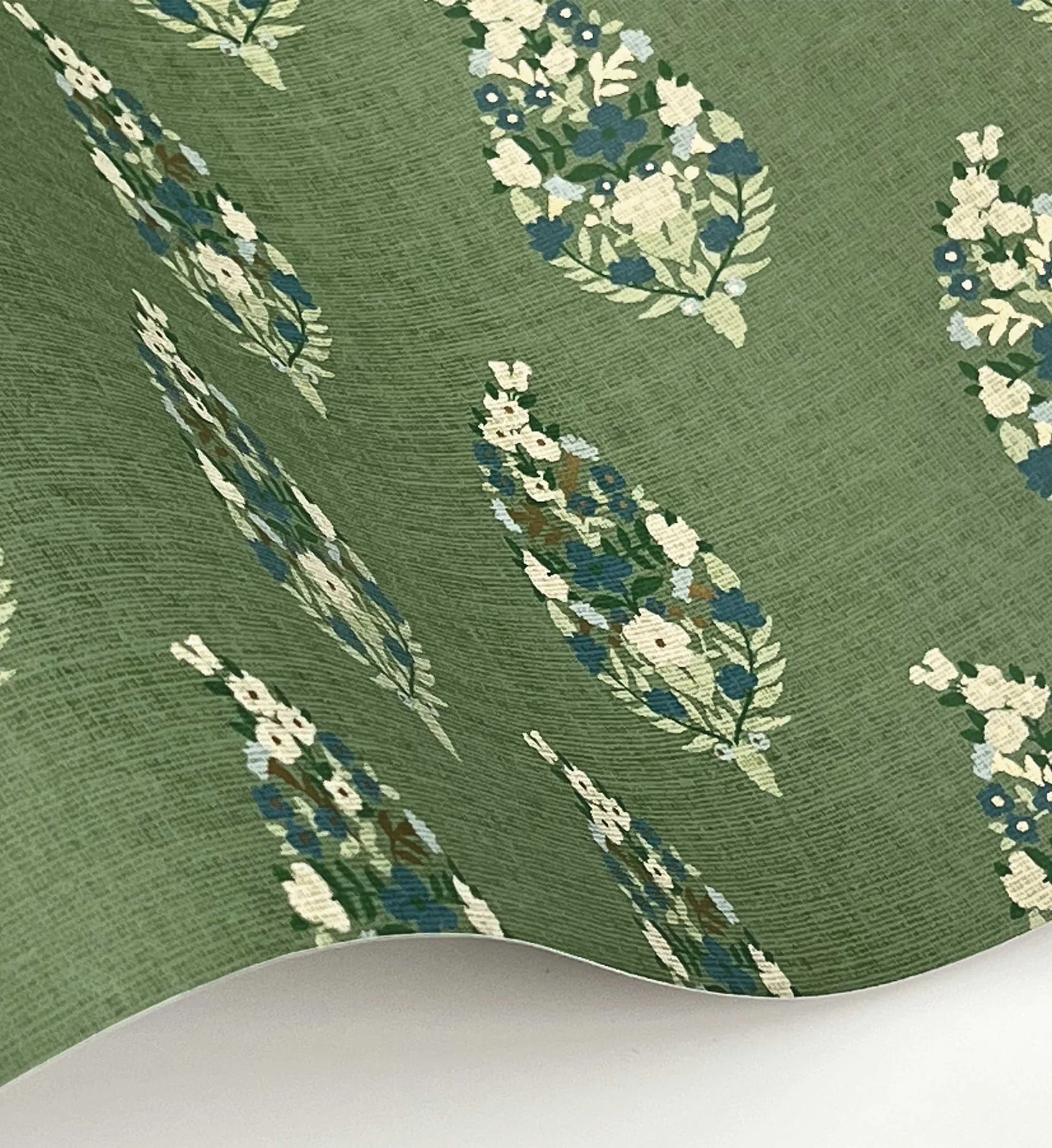 Paisley Wallpaper - Green - Image 3