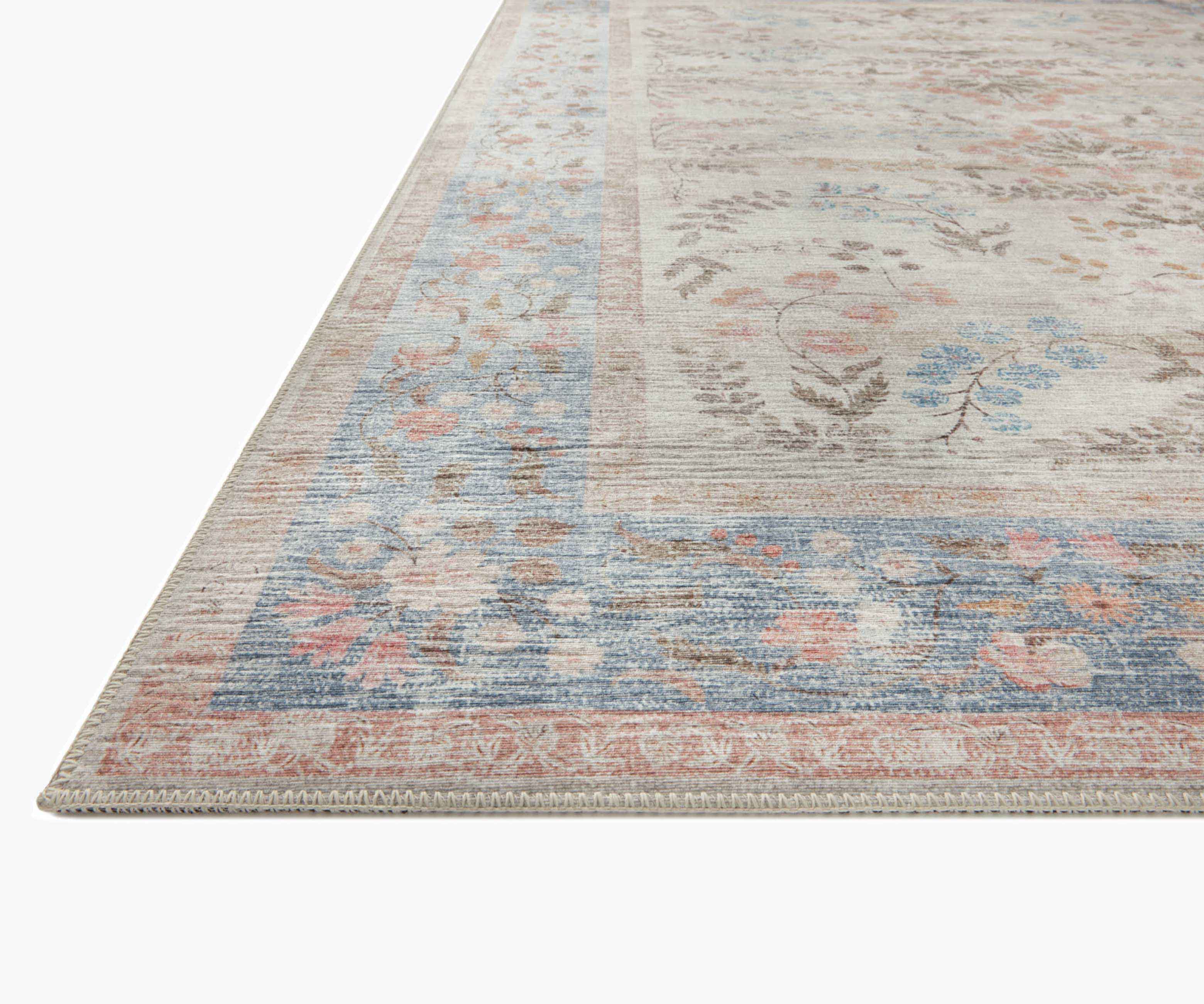 Palais Kensington Printed Rug - Light Blue - Image 2