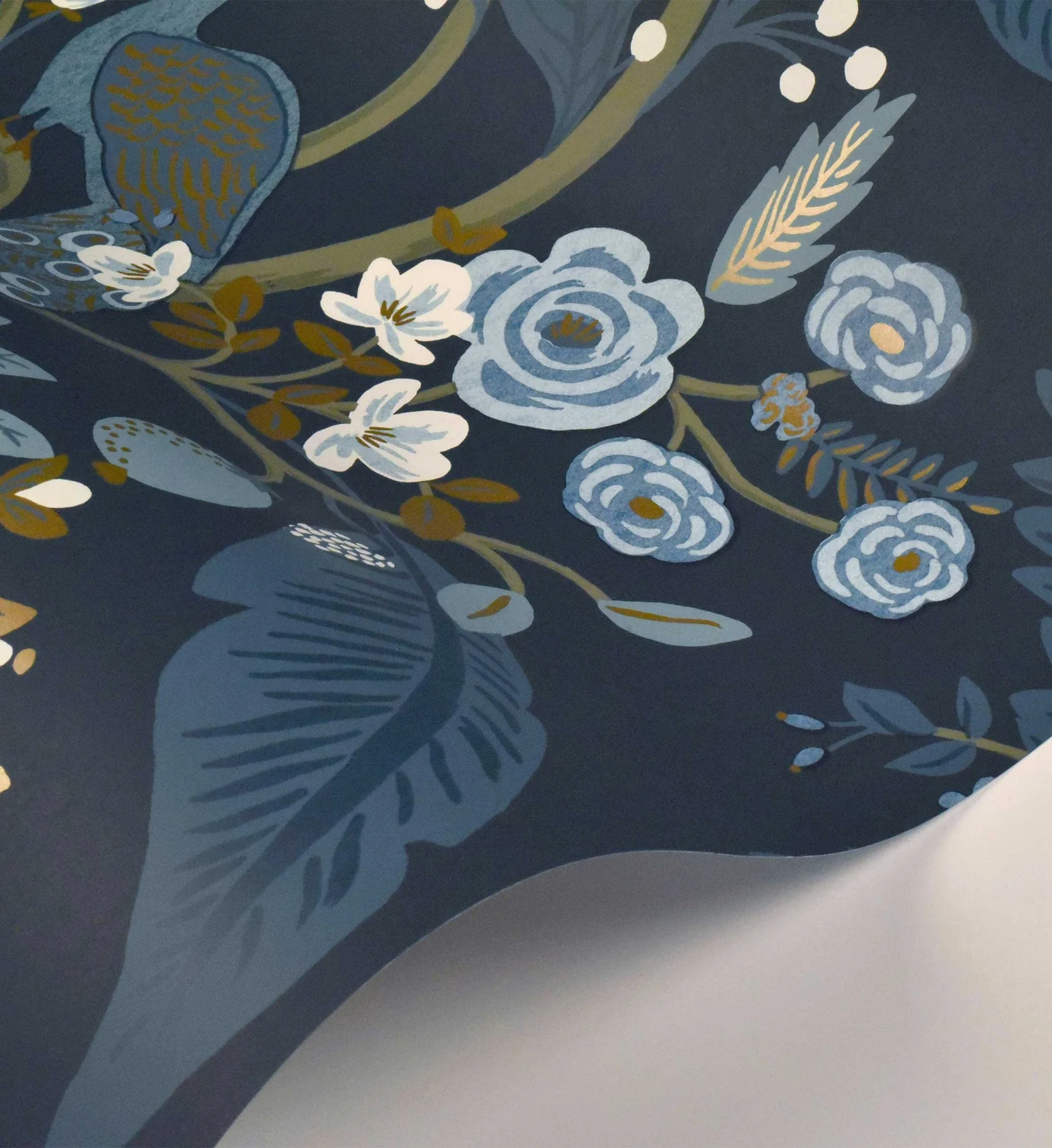 Peacock Wallpaper - Navy - Image 4