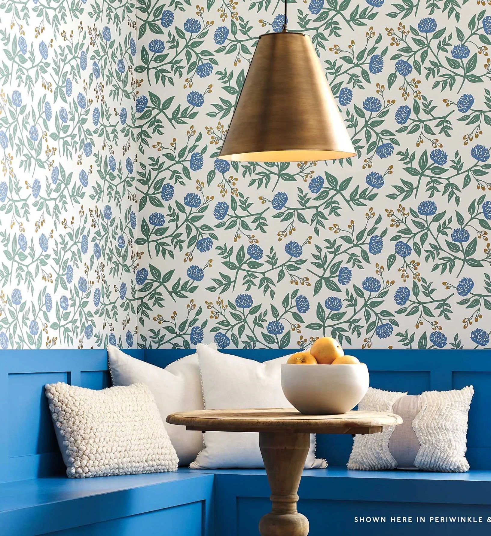 Peonies Wallpaper - Navy - Image 4
