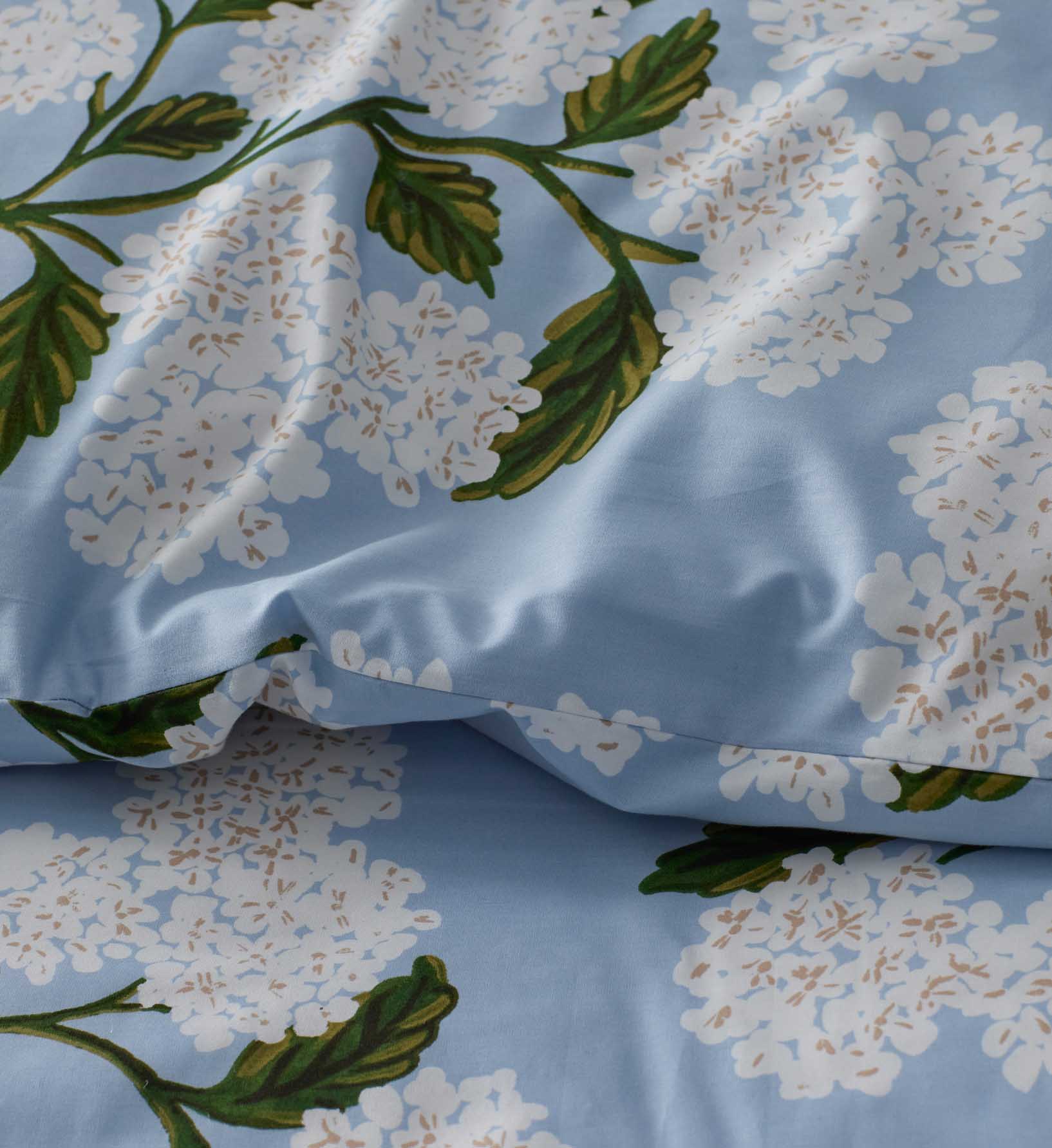 Percale Duvet Cover - Hydrangea - Image 5