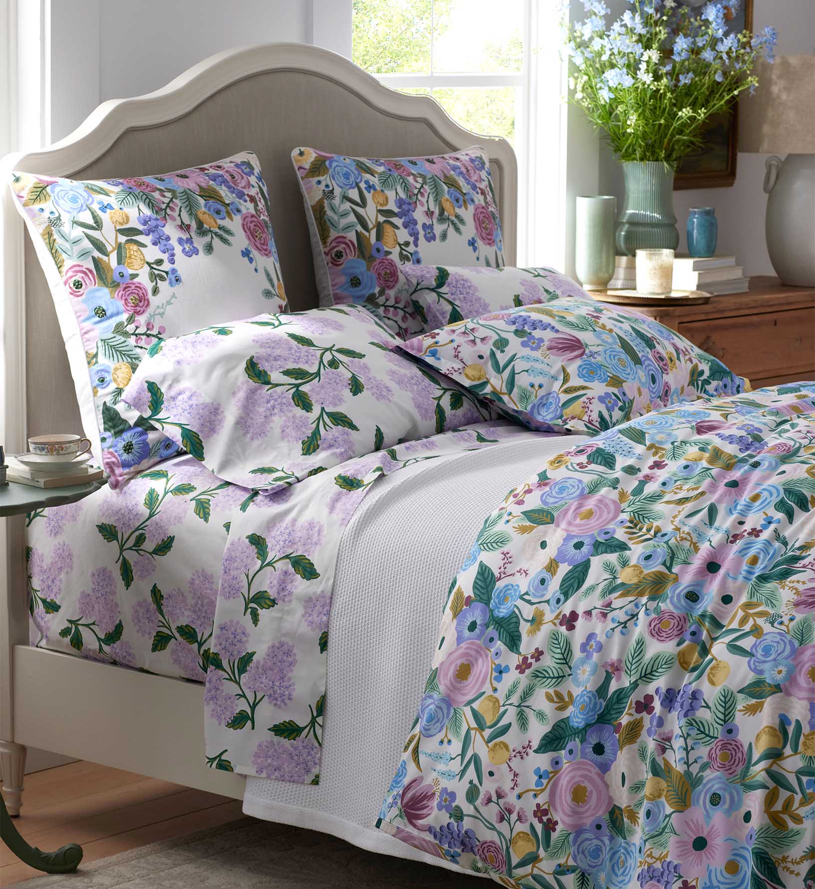 Percale Pillowcases - Hyderangea Lilac - Image 3