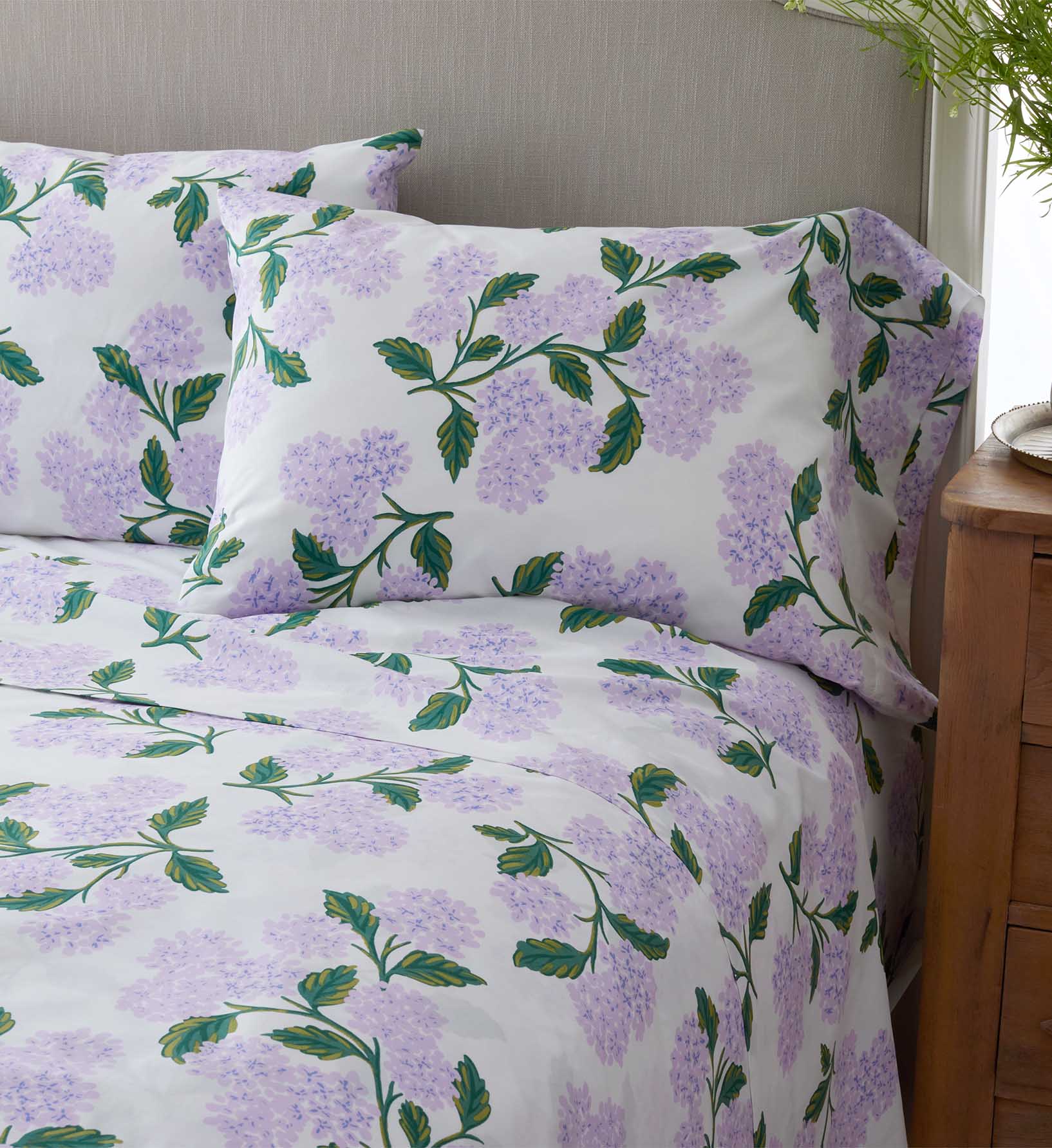 Percale Sheet Set - Hydrangea Lilac - Image 3