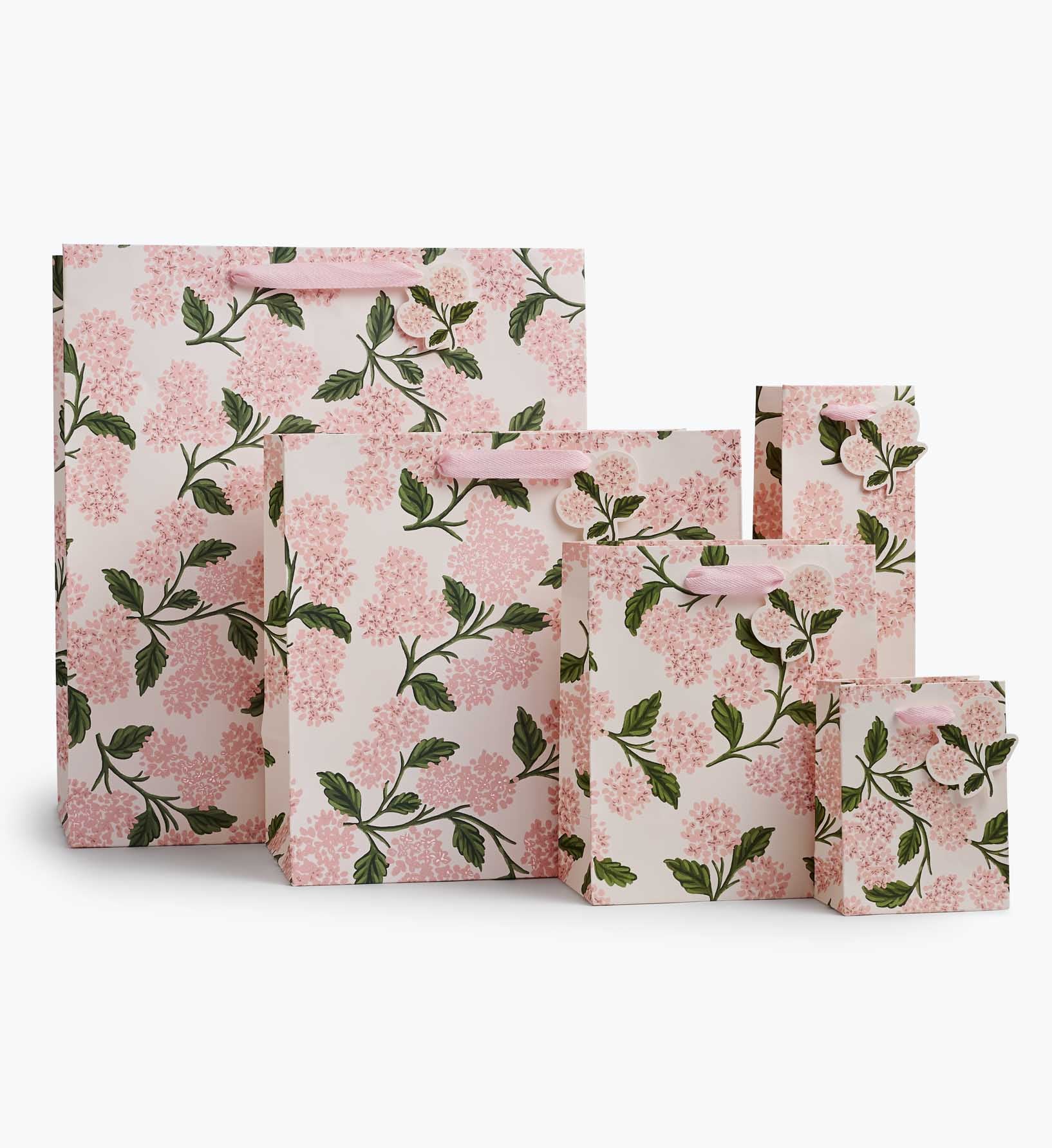Pink Hydrangea Large Gift Bag - Image 2