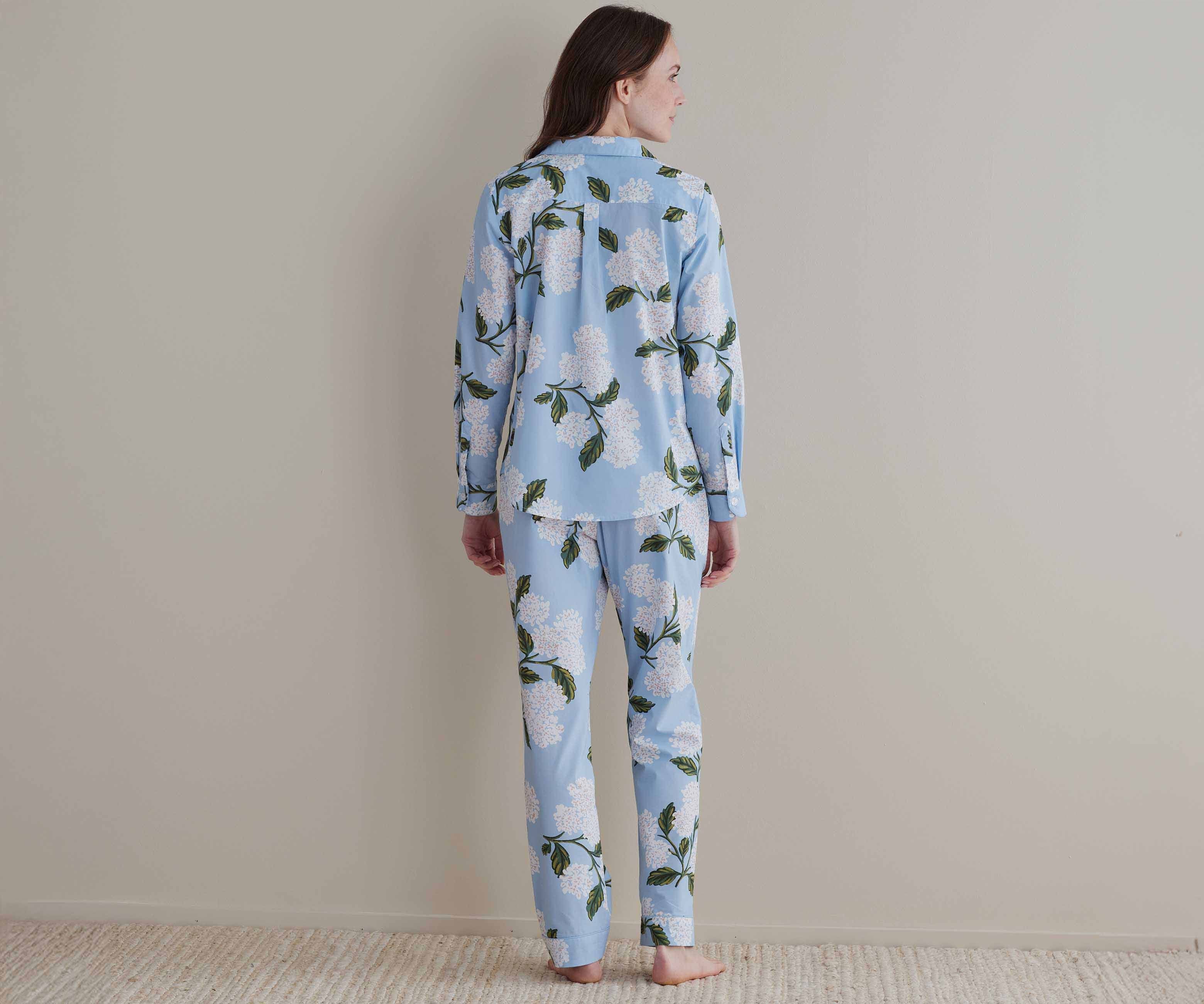 Poplin Button Front Long Set - Hydrangea - Image 6