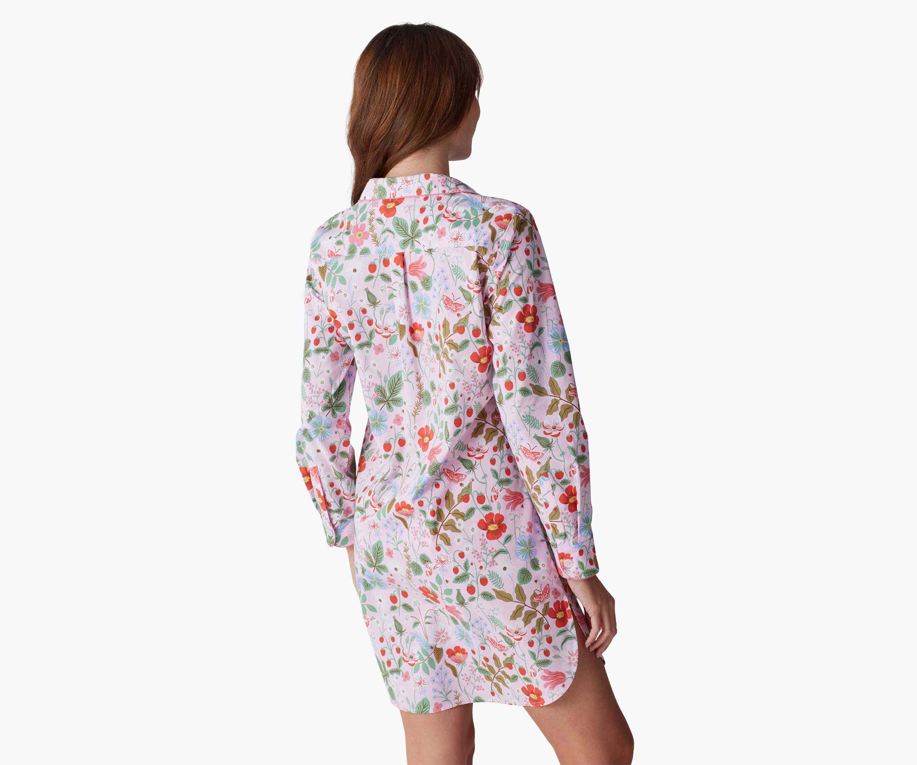 Poplin Nightshirt - Strawberry Fields - Image 4