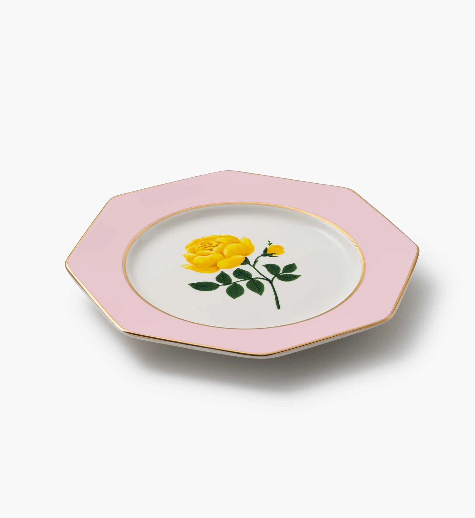 Porcelain Dessert Plate Set - Roses - Image 13
