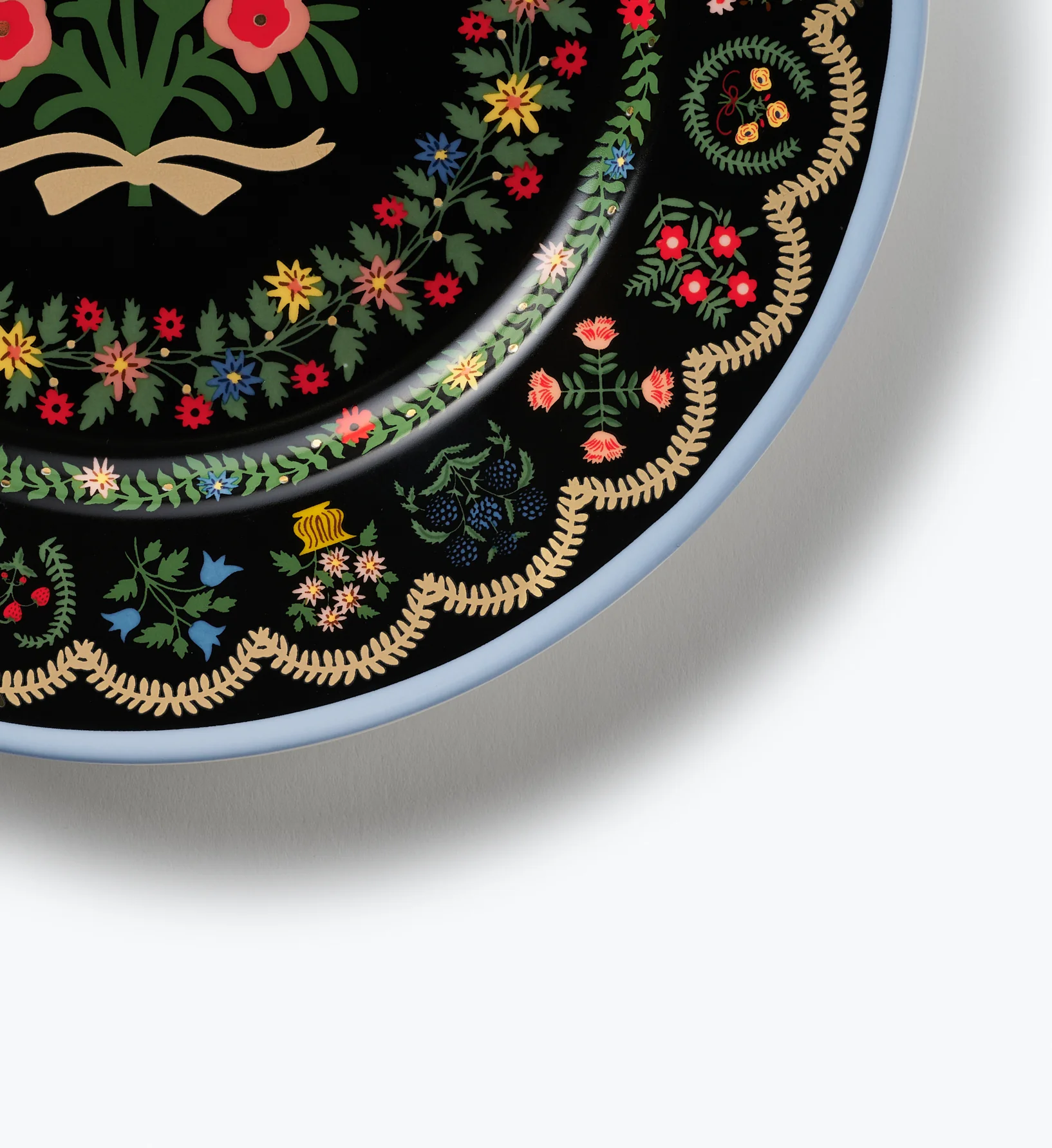 Porcelain Dessert Plate Set - Rosette - Image 2