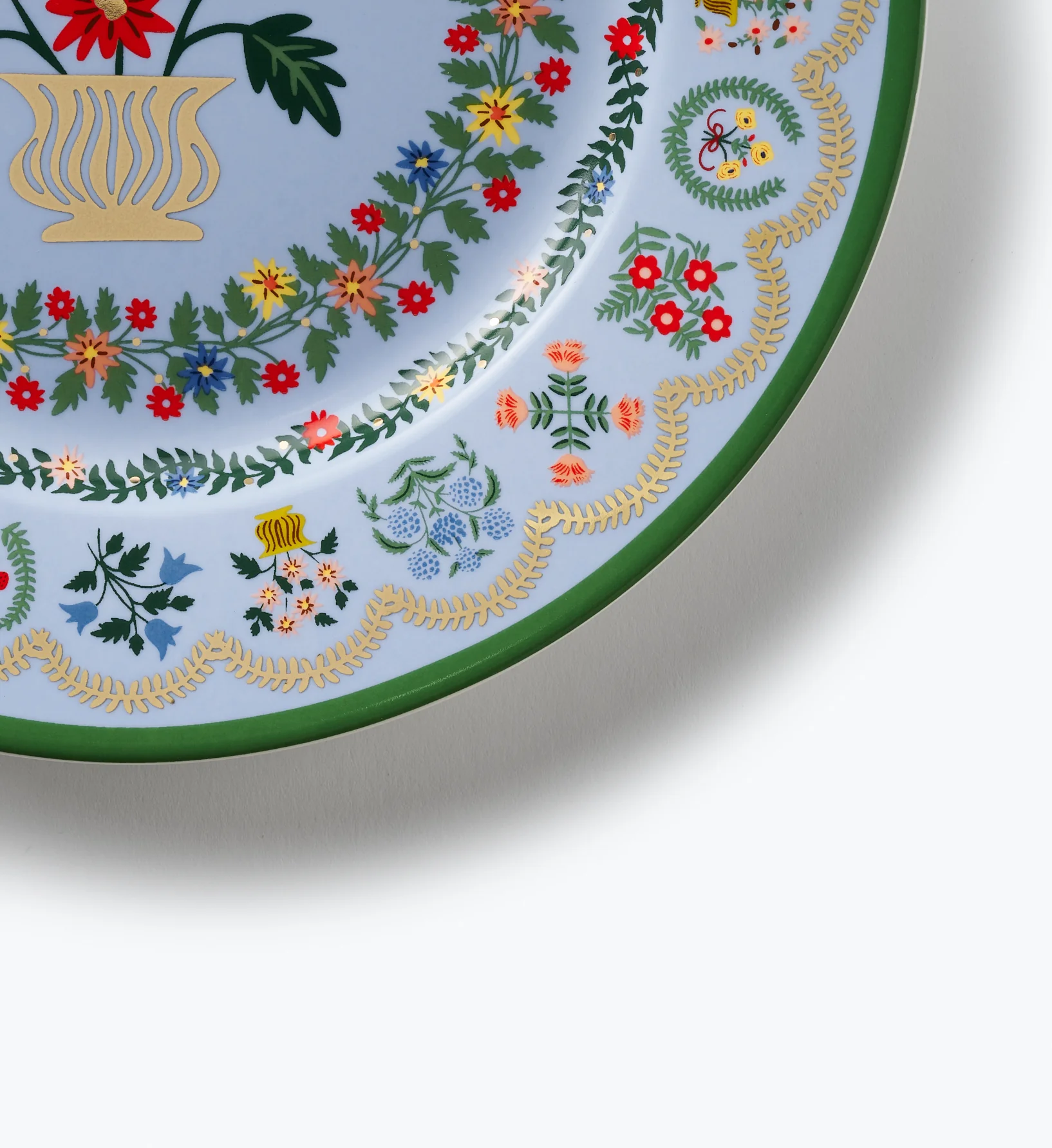 Porcelain Dessert Plate Set - Rosette - Image 3