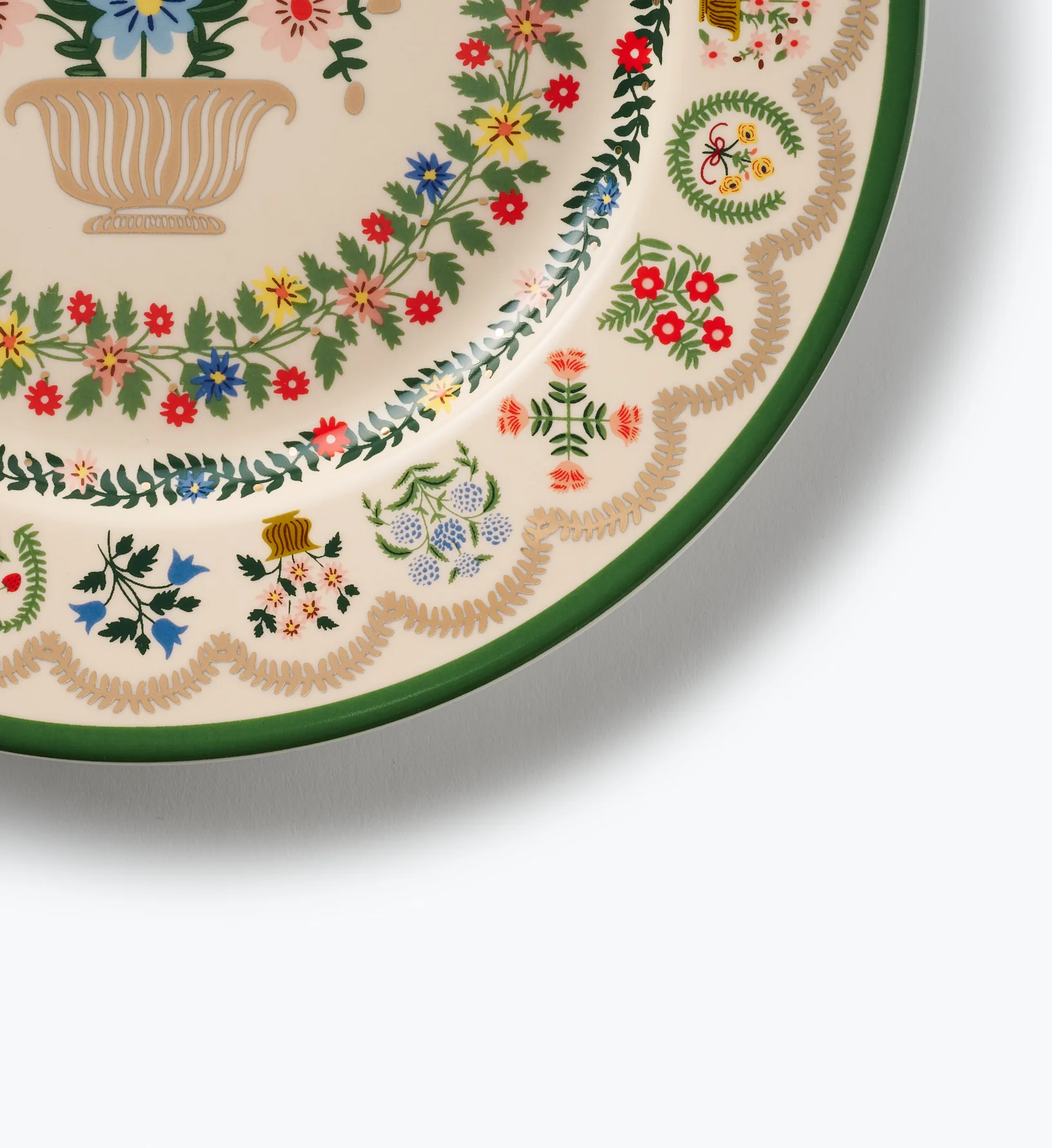 Porcelain Dessert Plate Set - Rosette - Image 5