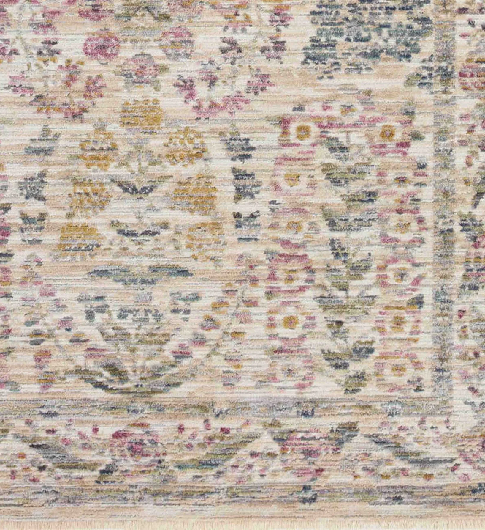 Provence Fleur Power-Loomed Rug - Ivory - Image 3